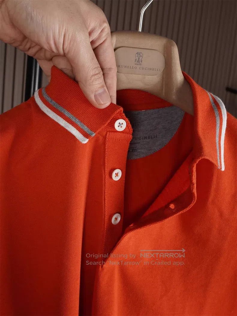 Brunello Cucinelli Brunello Cucinelli Men's short-sleeved polo for spring and Size US XS / EU 42 / 0 - 3 Thumbnail