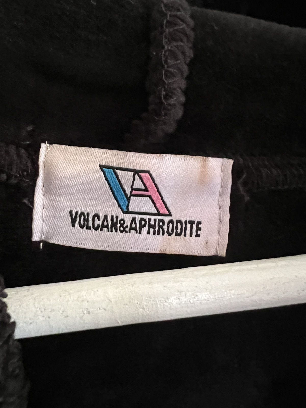 Japanese Brand Volcan & Aphrodite Chenille Patch Fleece Hoodie Size US XXL / EU 58 / 5 - 7 Thumbnail