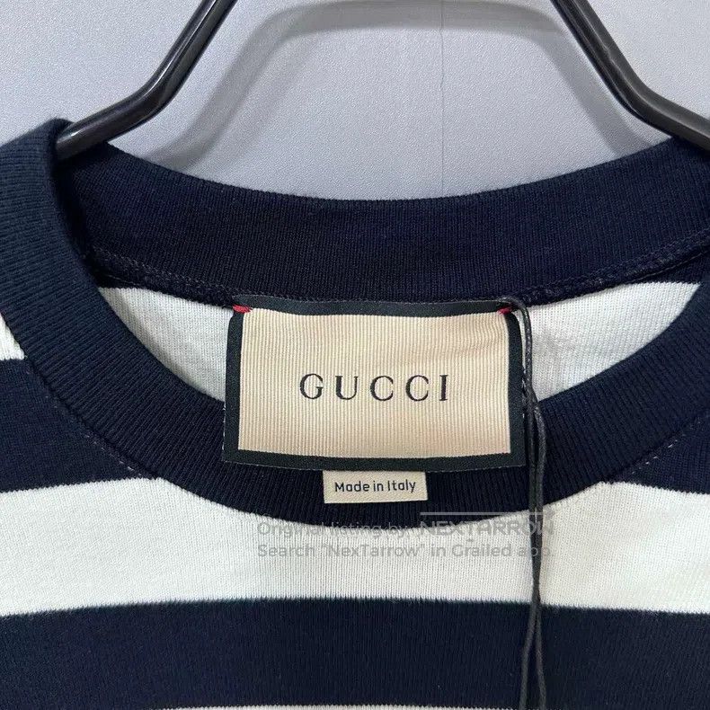 Gucci Gucci Black and white striped gold button logo long sleeve Size XXS / US 00 / IT 34 - 5 Thumbnail