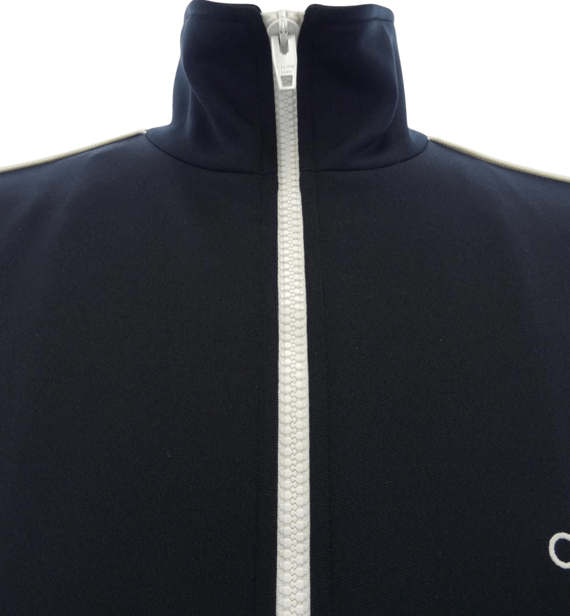 Celine CELINE Logo Tracksuit Jacket Taped Double Face Jersey Size US M / EU 48-50 / 2 - 3 Thumbnail