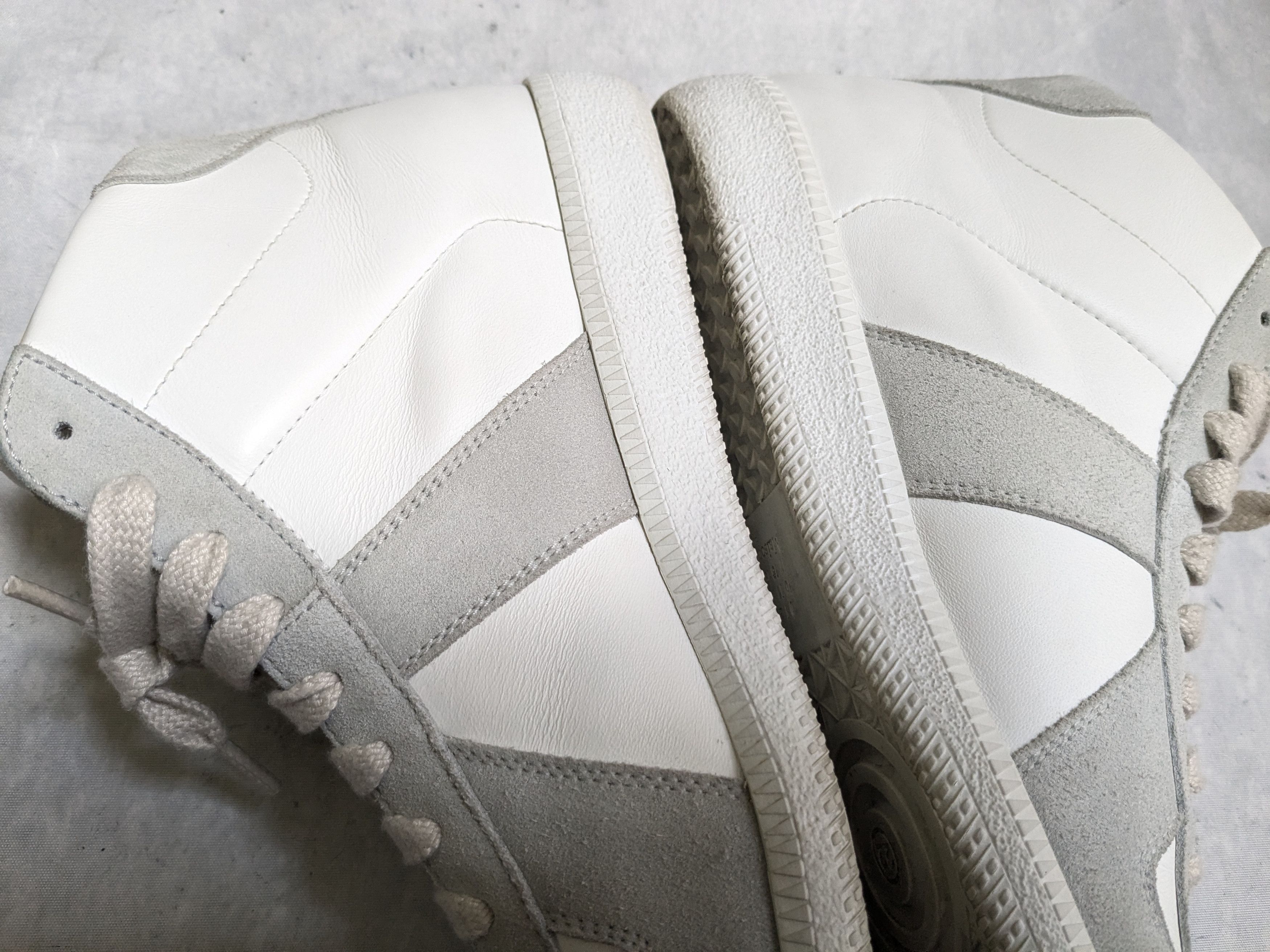 Maison Margiela Maison Margiela GAT Replica White Gray 9 42 High Tops Size US 9 / EU 42 - 11 Thumbnail