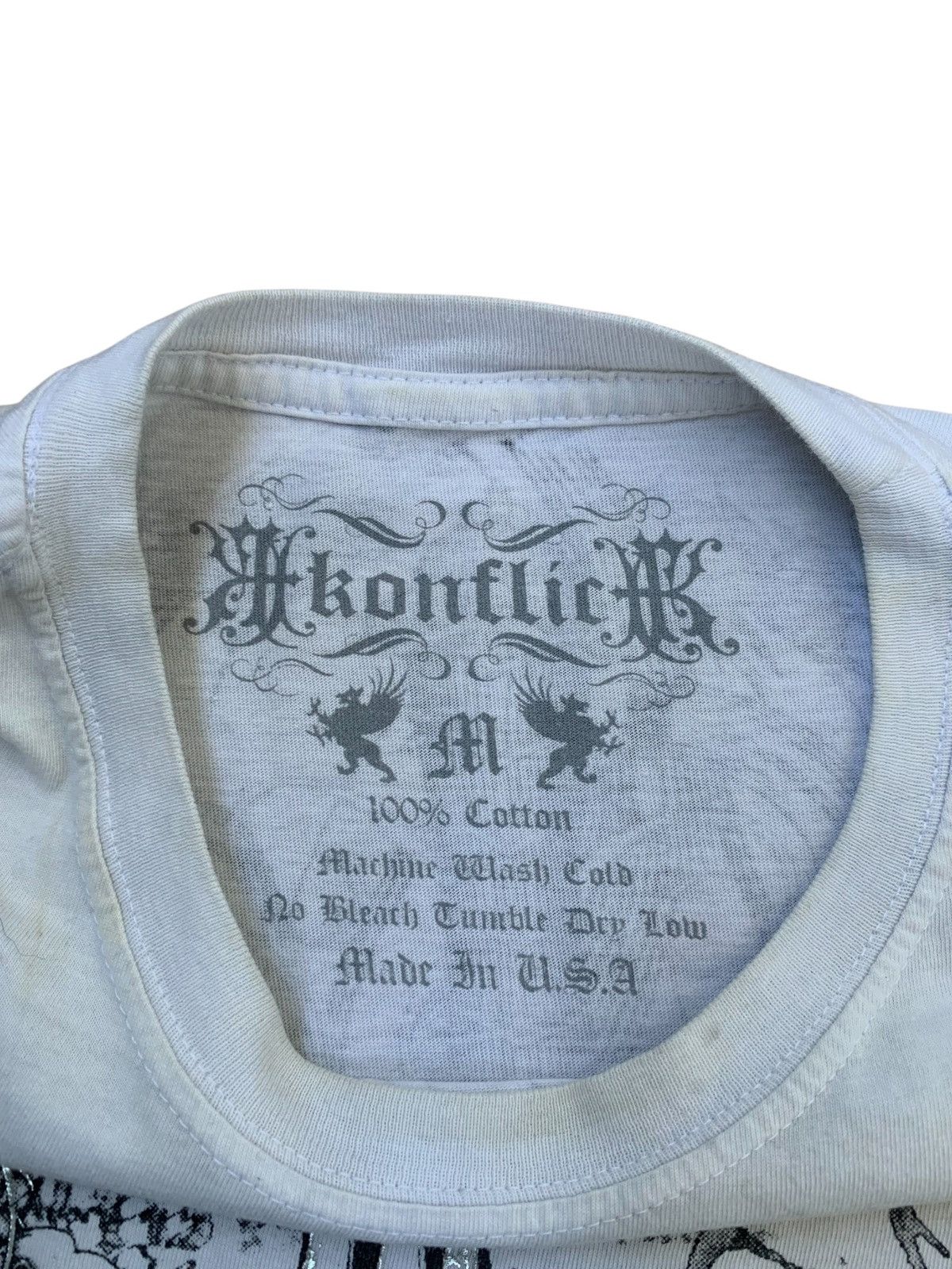 Japanese Brand 2000s japanese archive konflic y2k short sleeve poem tee Size US M / EU 48-50 / 2 - 6 Thumbnail