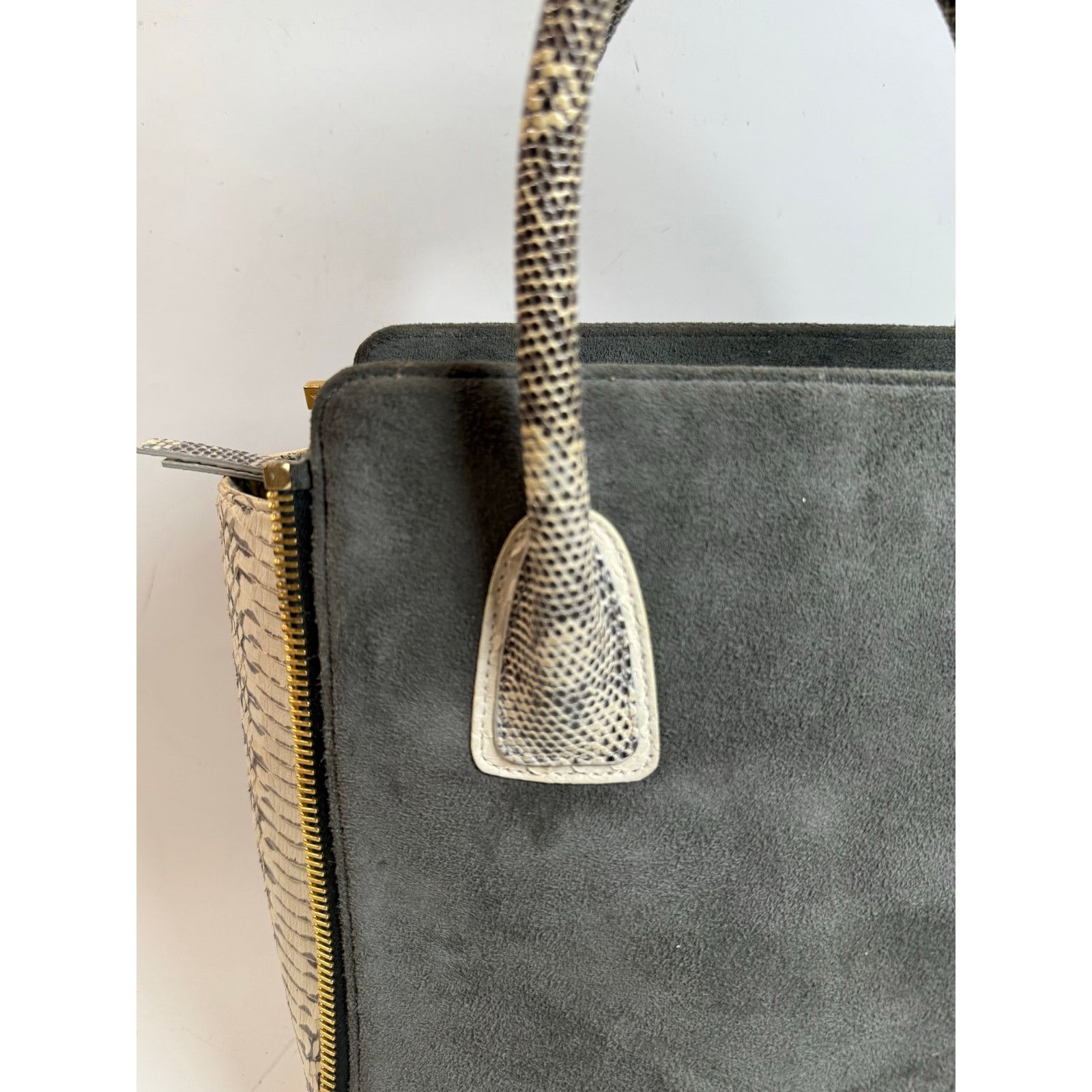 Designer Paige Gamble Ines Ponyhair Bag Python $2400 Size ONE SIZE - 3 Thumbnail