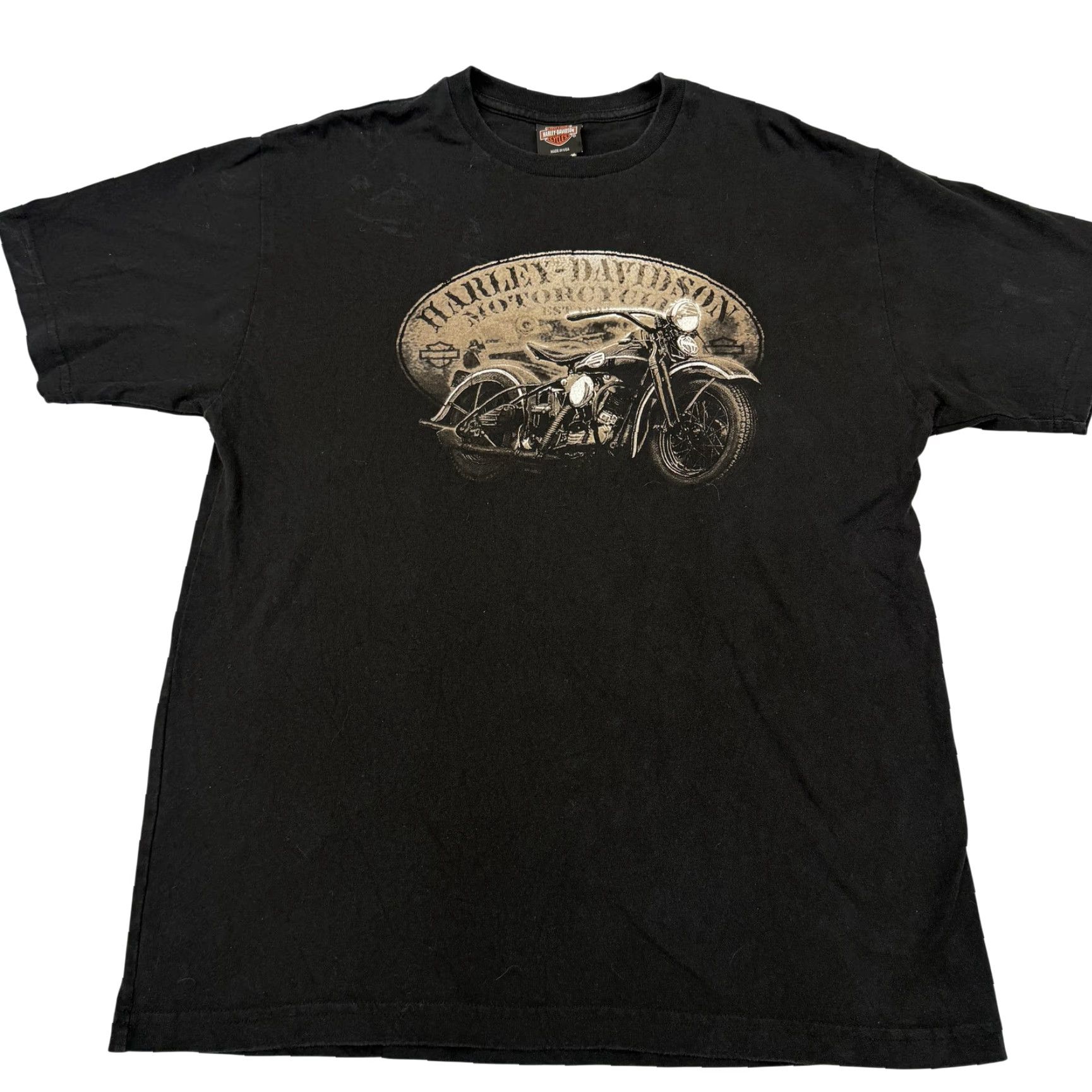 Harley Davidson VINTAGE Harley-Davidson Shirt Mens XL Black Hawkeye Coralville Iowa USA 2000s Size US XL / EU 56 / 4 - 2 Thumbnail