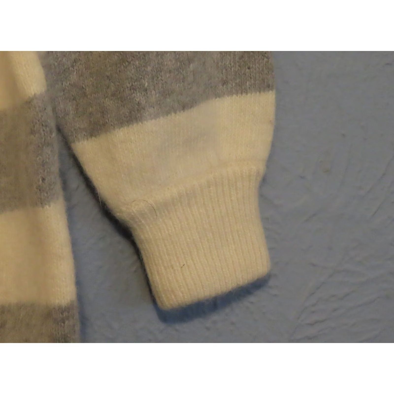 Vintage VINTAGE Tony Lambert Women Sweater L Wool Striped Crew Neck Pullover White N/A Size L / US 10 / IT 46 - 3 Thumbnail