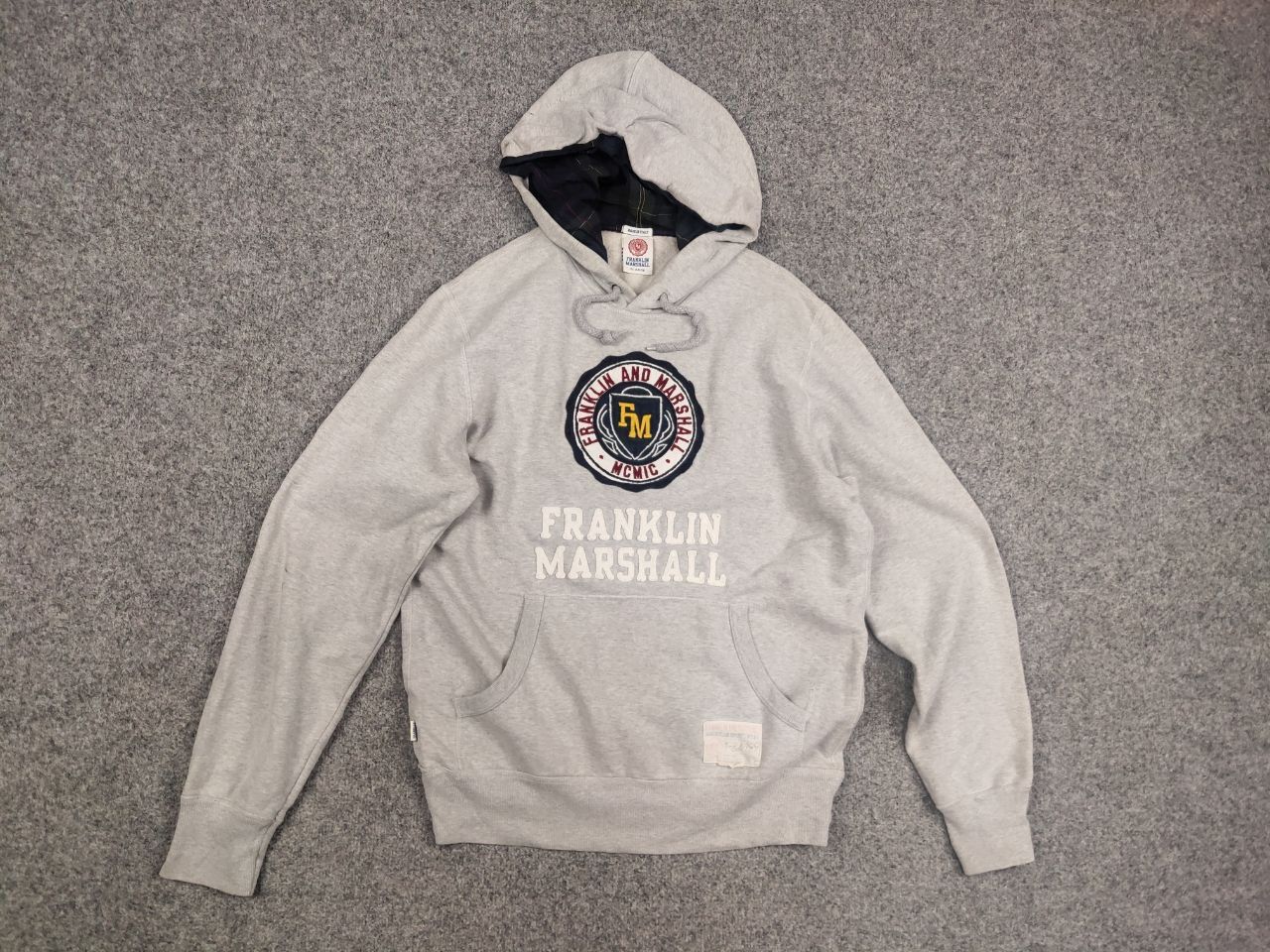 Franklin & Marshall Franklin & Marshall Italy vintage logo distressed Hoodie Size US XL / EU 56 / 4 - 9 Thumbnail