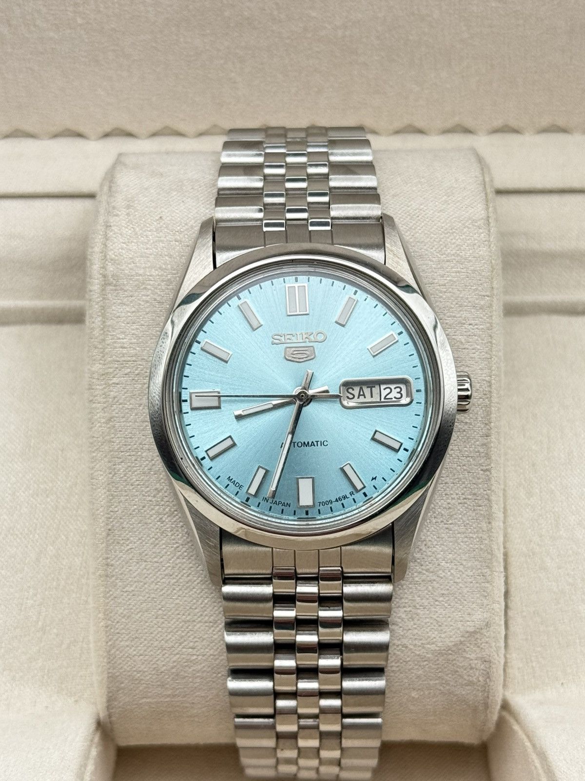 Seiko 6309 Automatic Sky Blue Dial 36Mm MenS Watch, Men's