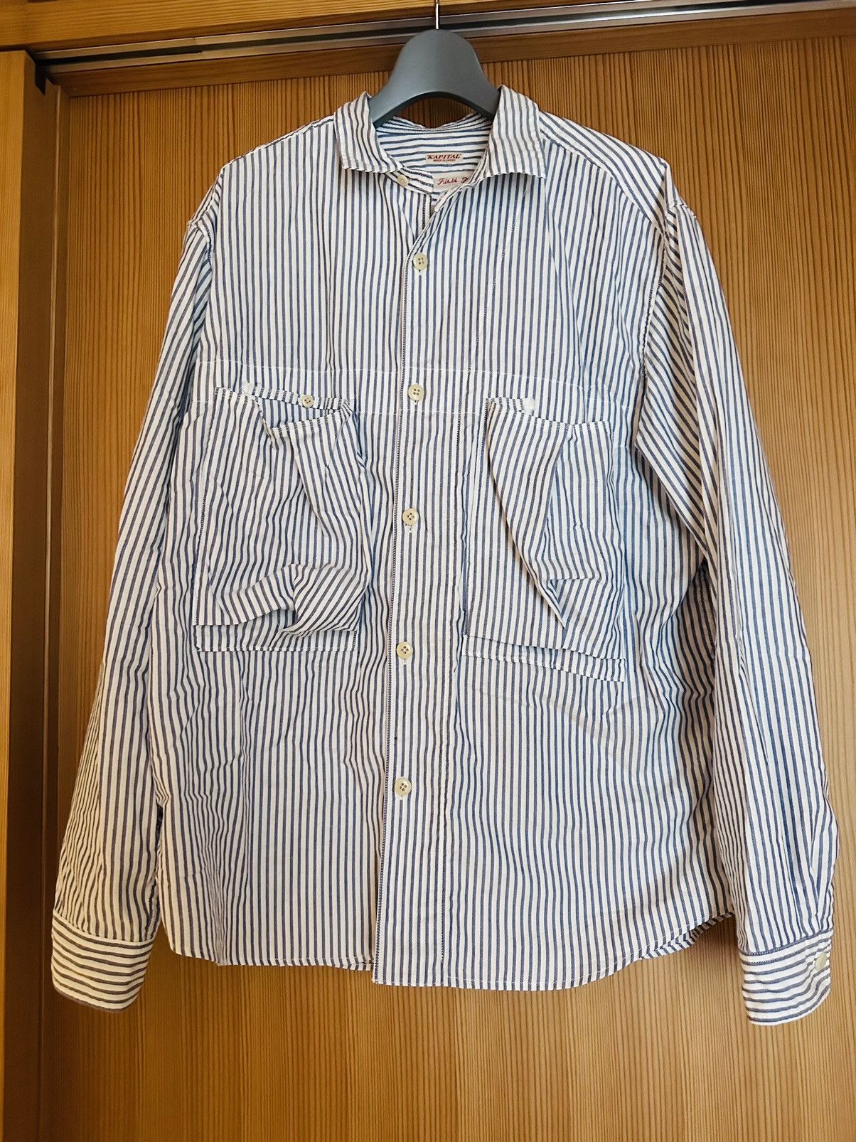 Kapital Kapital army field pinstripe shirt Size US L / EU 52-54 / 3 - 3 Thumbnail