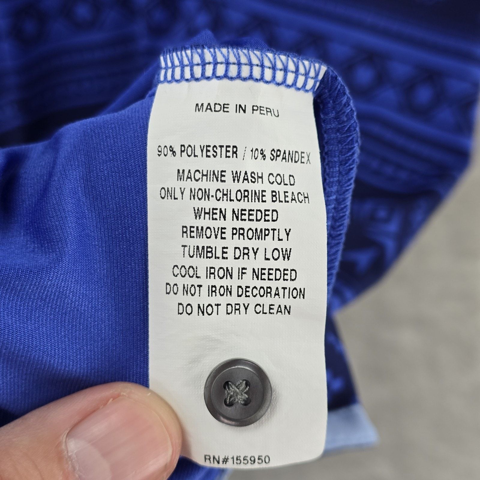 Other Greyson Polo Shirt Large Blue Geometric AOP Performance Golf Size US L / EU 52-54 / 3 - 5 Thumbnail