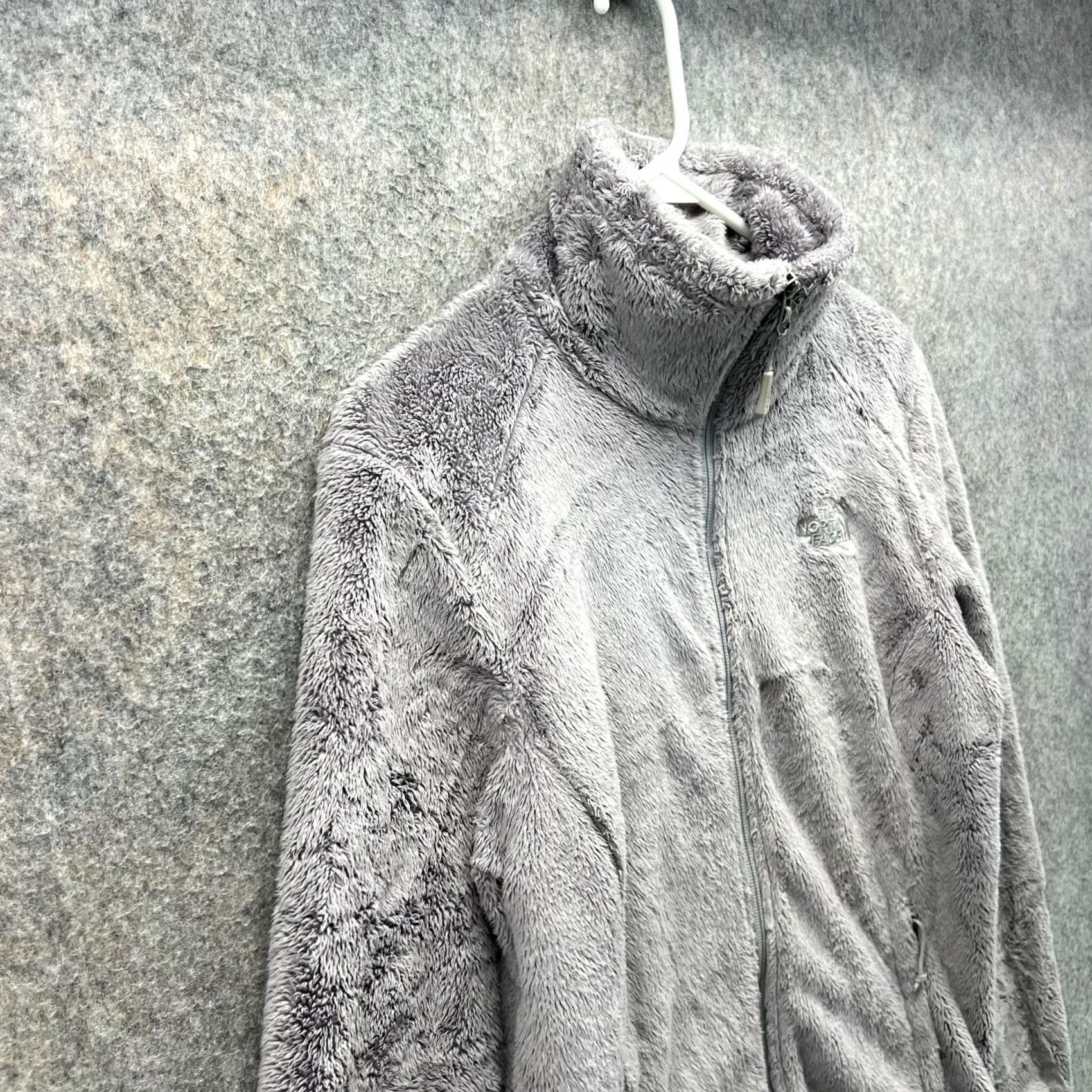 The North Face VINTAGE The North Face Jacket Womens Small Gray Full Zip Fleece Osito 2 C782 Fits Women, Regular, All Seasons, Logo, Basic Jacket Size S / US 4 / IT 40 - 3 Thumbnail