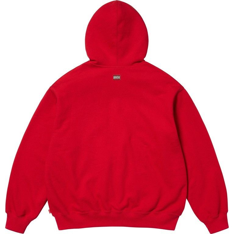 B.B. Simon × Supreme Supreme BB Simon Studded Zipup Hoodie Red Size US XL / EU 56 / 4 - 2 Thumbnail