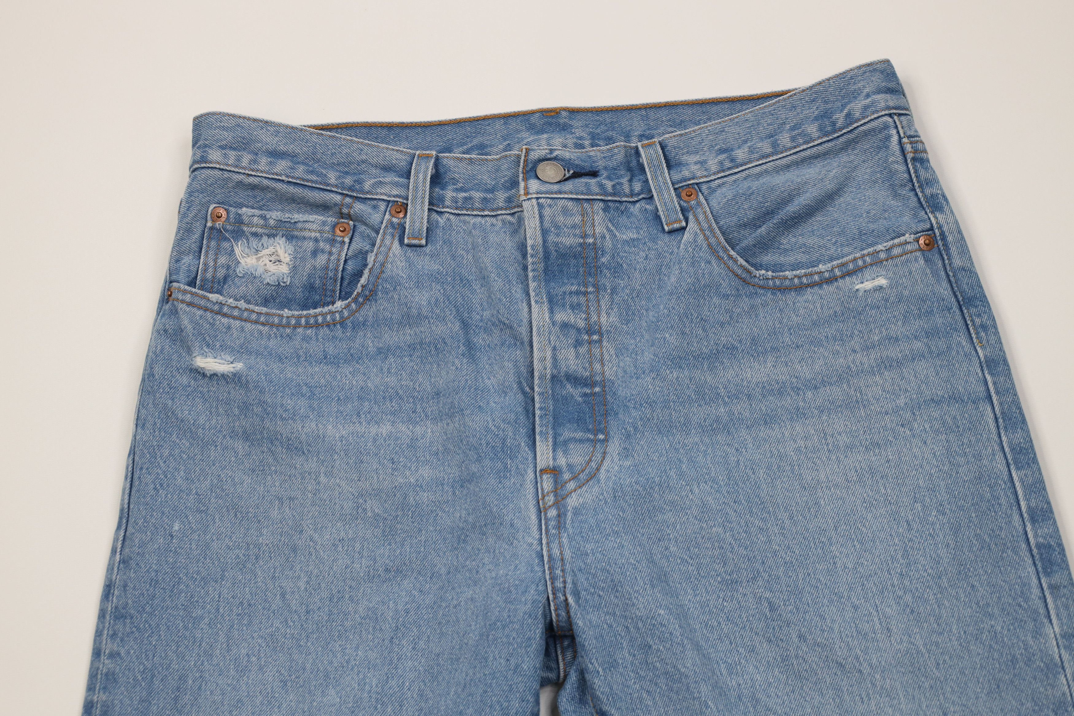 Levi's Vintage Y2K Levis 501xx Button Fly Straight Leg Jeans Size US 32 / EU 48 - 2 Thumbnail