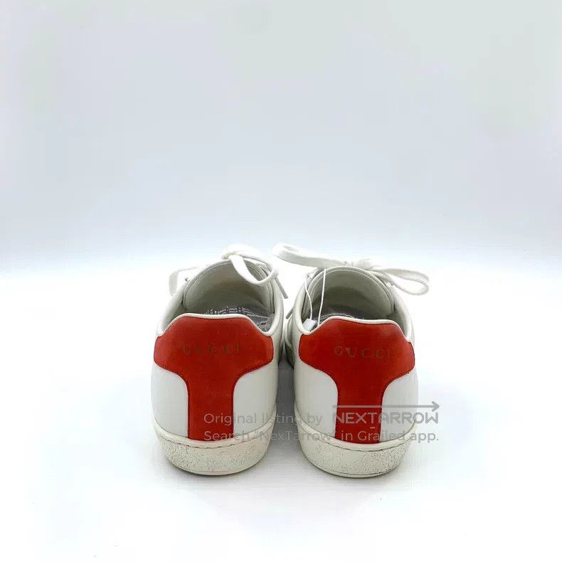 Gucci Gucci Ace series white striped double G embroidered lace-u Size US 7 / IT 37 - 4 Thumbnail