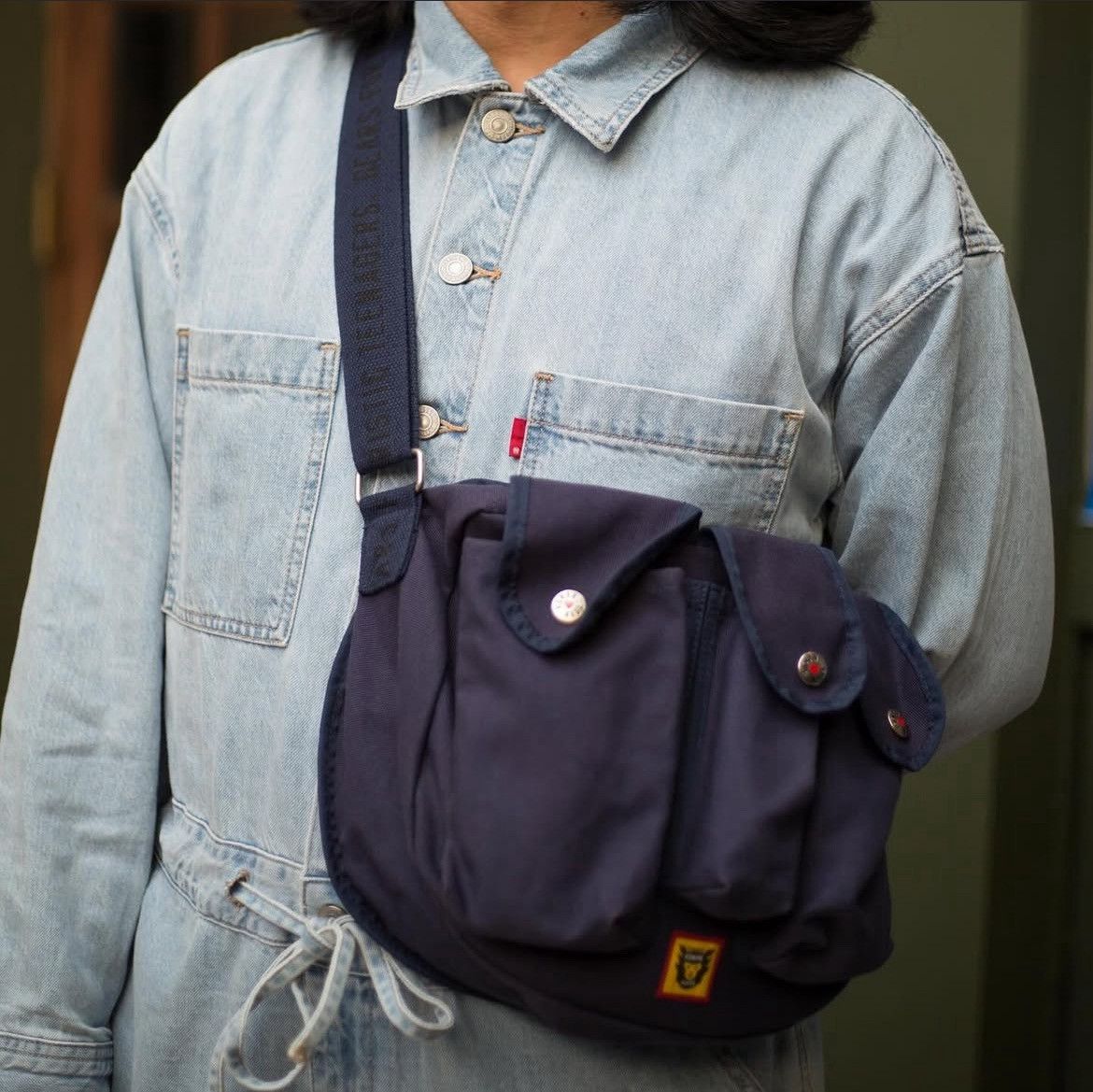 Human Made Military Shoulder Bag - Unisex - Navy
