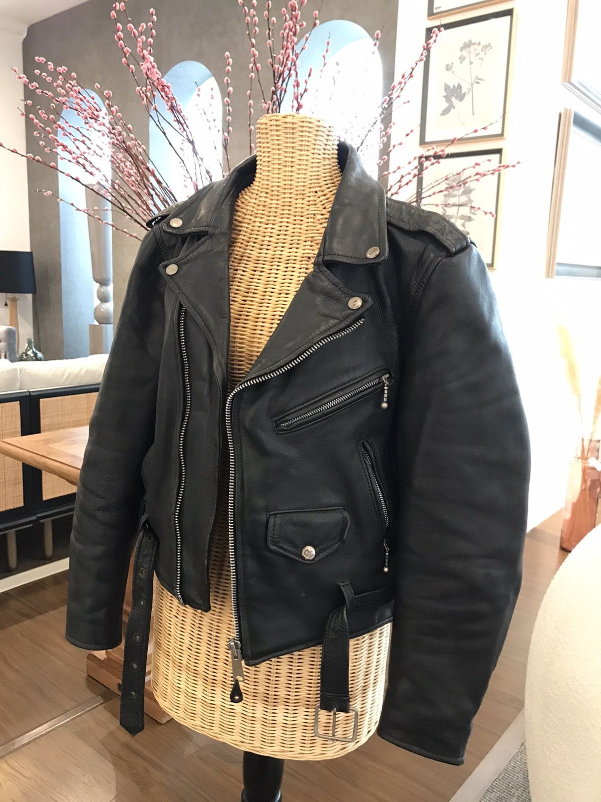 Horween Leather Vintage Quirs London / RBC Leather Jacket Size L / US 10 / IT 46 - 14 Thumbnail