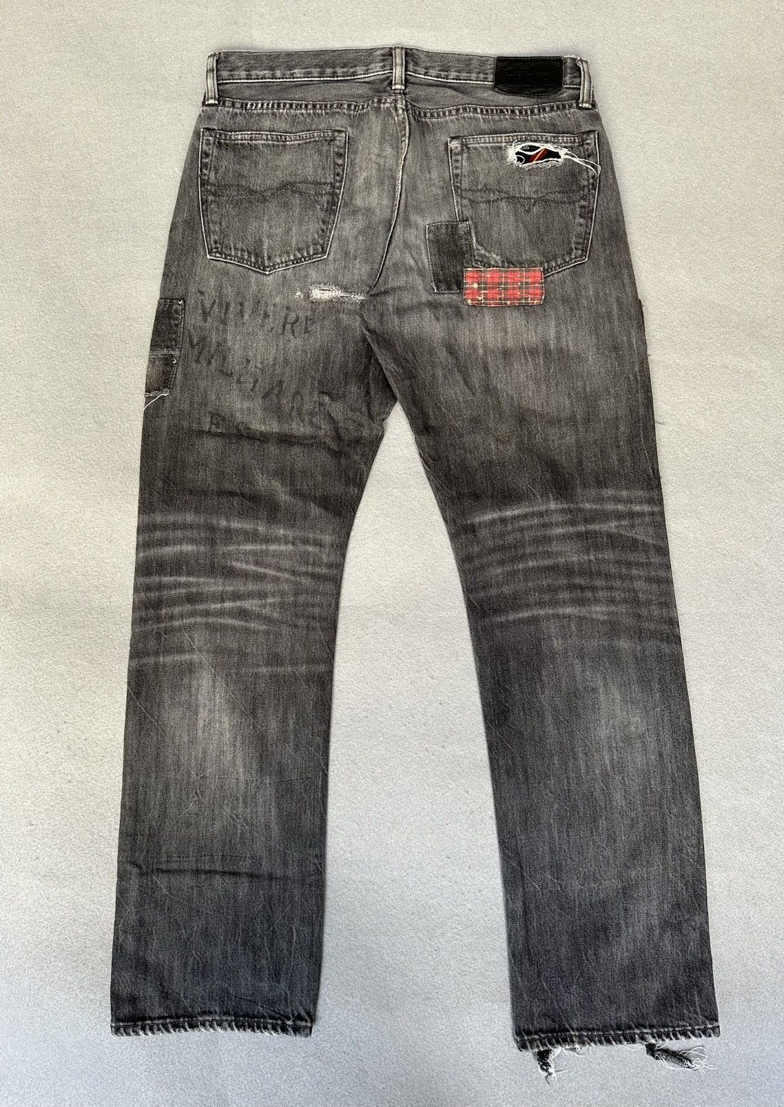 Polo Ralph Lauren Polo Ralph Lauren Patchwork Distressed Denim Size US 32 / EU 48 - 2 Thumbnail