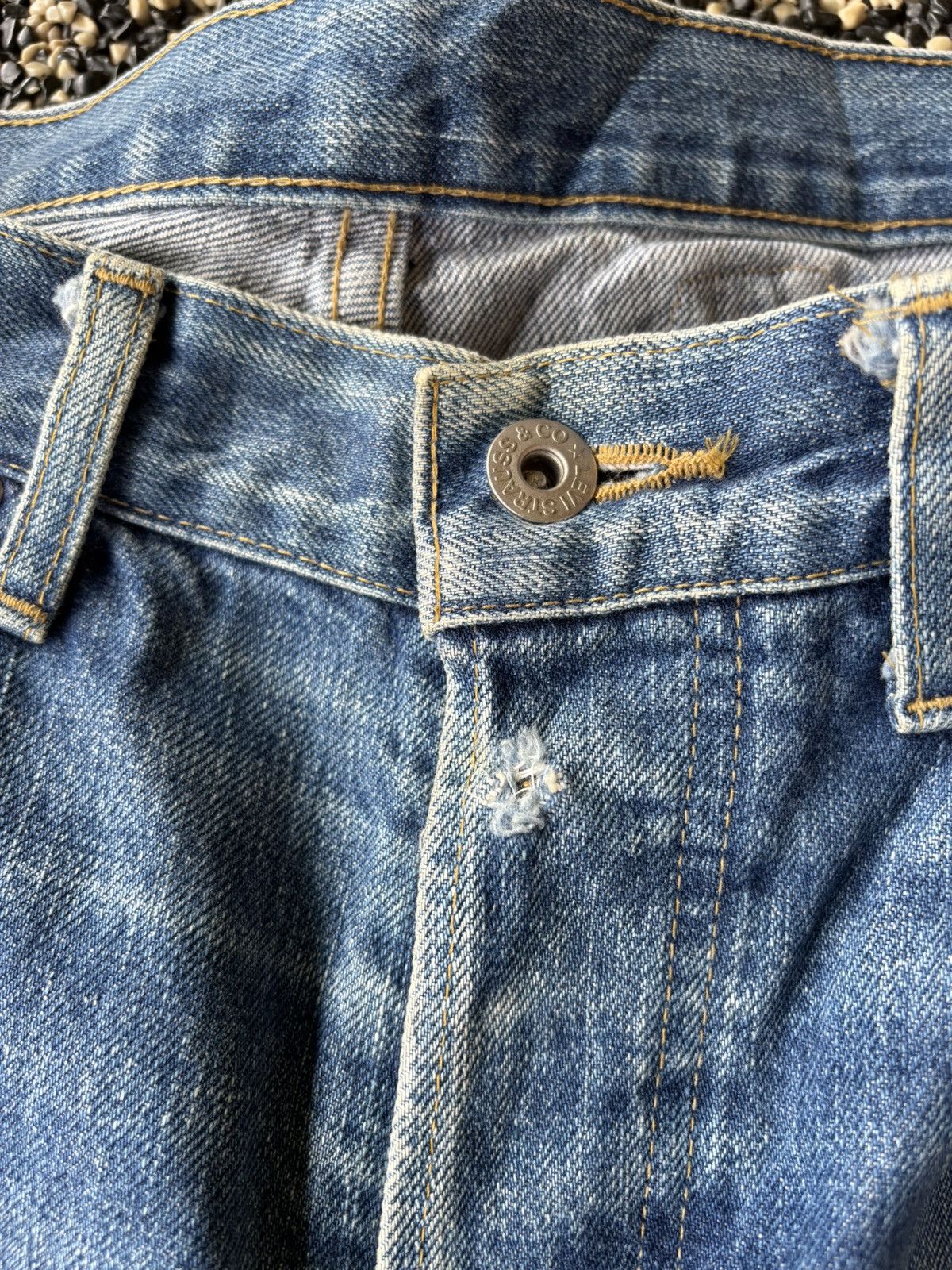 Levi's Vintage Levi’s Big E Lot 701 XX Buckle Belt Selvedge Jeans Size US 32 / EU 48 - 11 Thumbnail