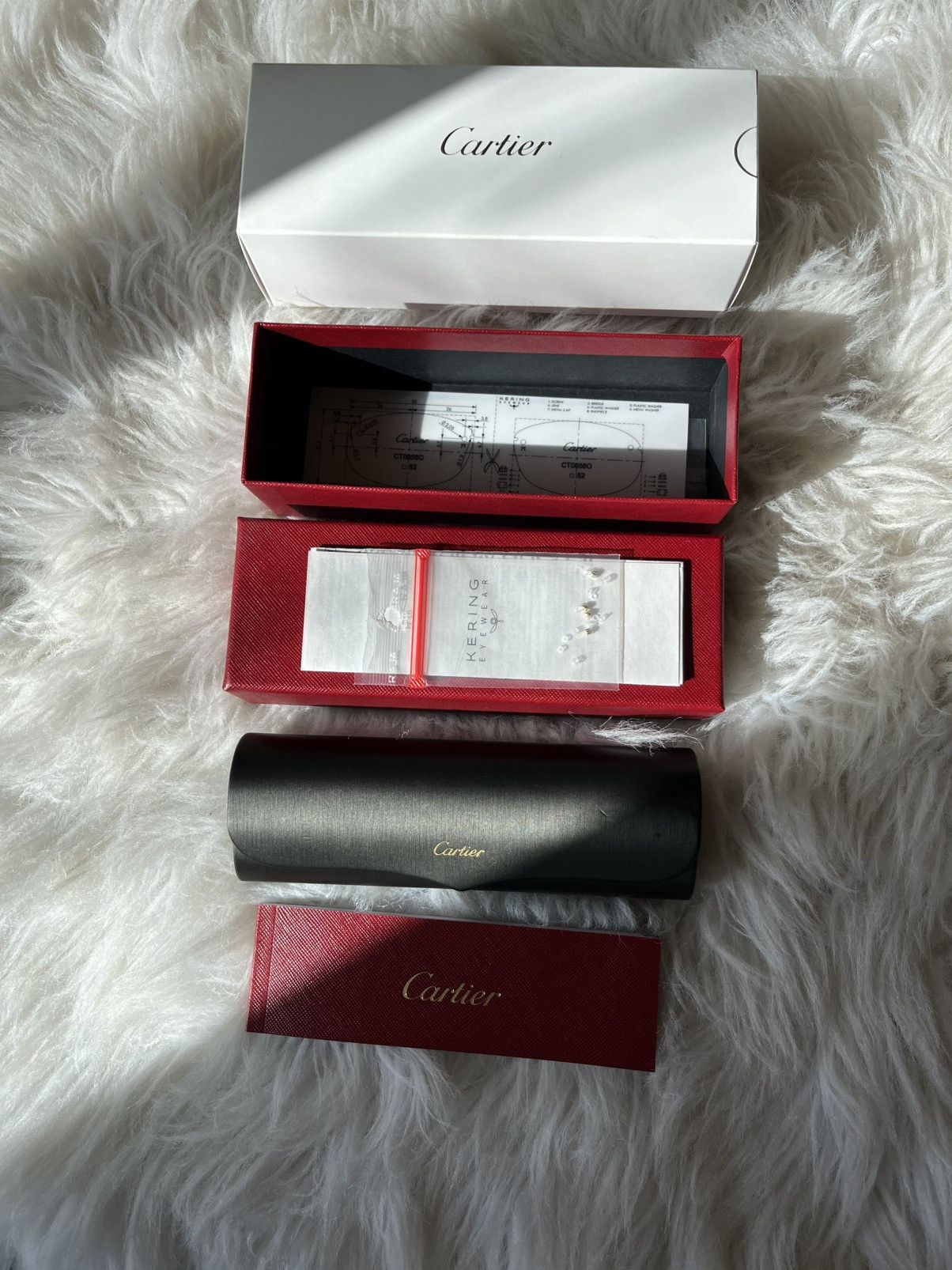 Cartier Cartier Big C’s Decor Clear Frame Gold Glasses Size ONE SIZE - 11 Thumbnail
