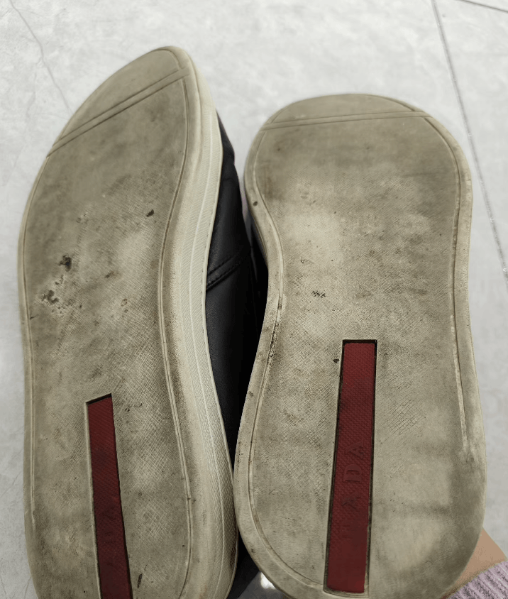 Prada PRADA Men's Black Leather Casual Shoes K29 Size US 9 / EU 42 - 3 Thumbnail