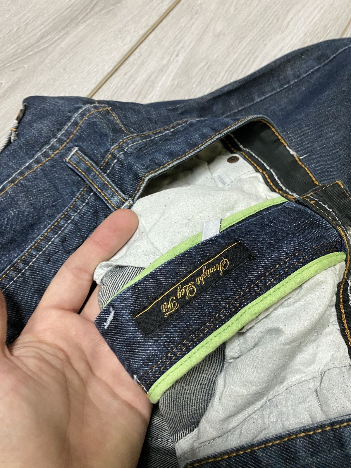 Pelle Pelle Pelle Pelle big logo PP wings vintage jeans pants Size US 34 / EU 50 - 12 Thumbnail