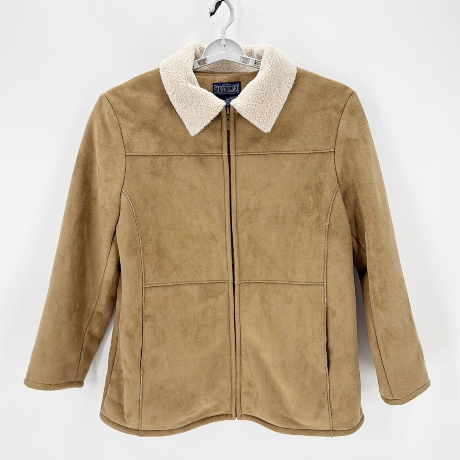 Shaver Lake Shaver Lake Faux Suede Sherpa Lined Jacket size xl Tan Size XL / US 12-14 / IT 48-50 - 1 Thumbnail