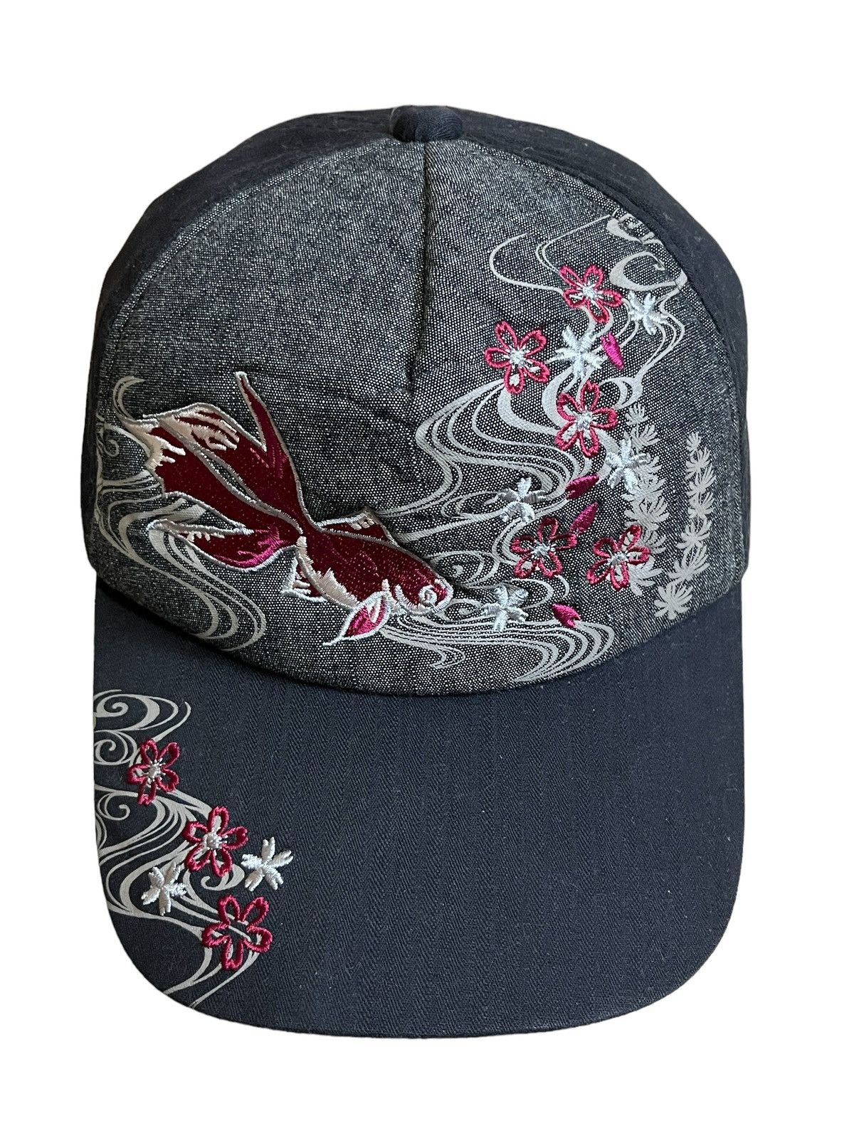 Japanese Brand JAPANESE CULT SUKAJAN GOLD FISH ELIMENT EMBROIDERY HAT/CAP Size ONE SIZE - 1 Thumbnail