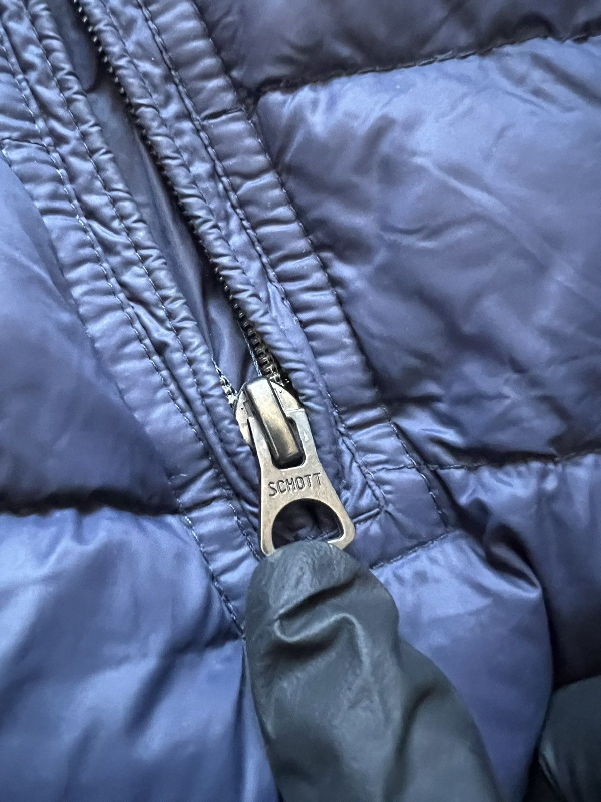 Schott Schott Puffer Bomber Jacket Made in USA Vintage Down Y2K Size US XL / EU 56 / 4 - 11 Thumbnail