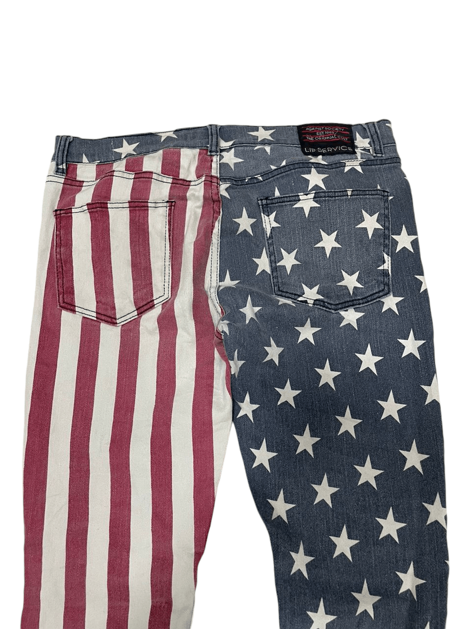 Rockstar Games 💥Rockstar Lip Service American Flag 💥 Size US 35 - 3 Thumbnail