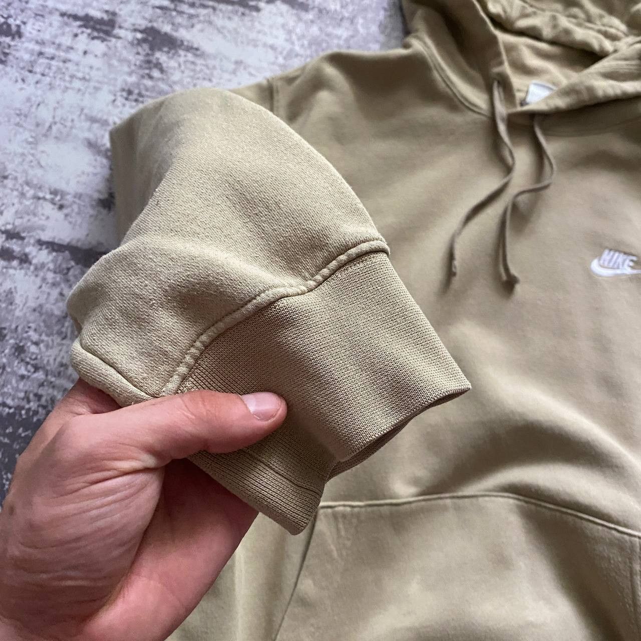Nike Vintage Y2K Nike Hoodie Sweater swoosh check Beige Size US XL / EU 56 / 4 - 4 Thumbnail