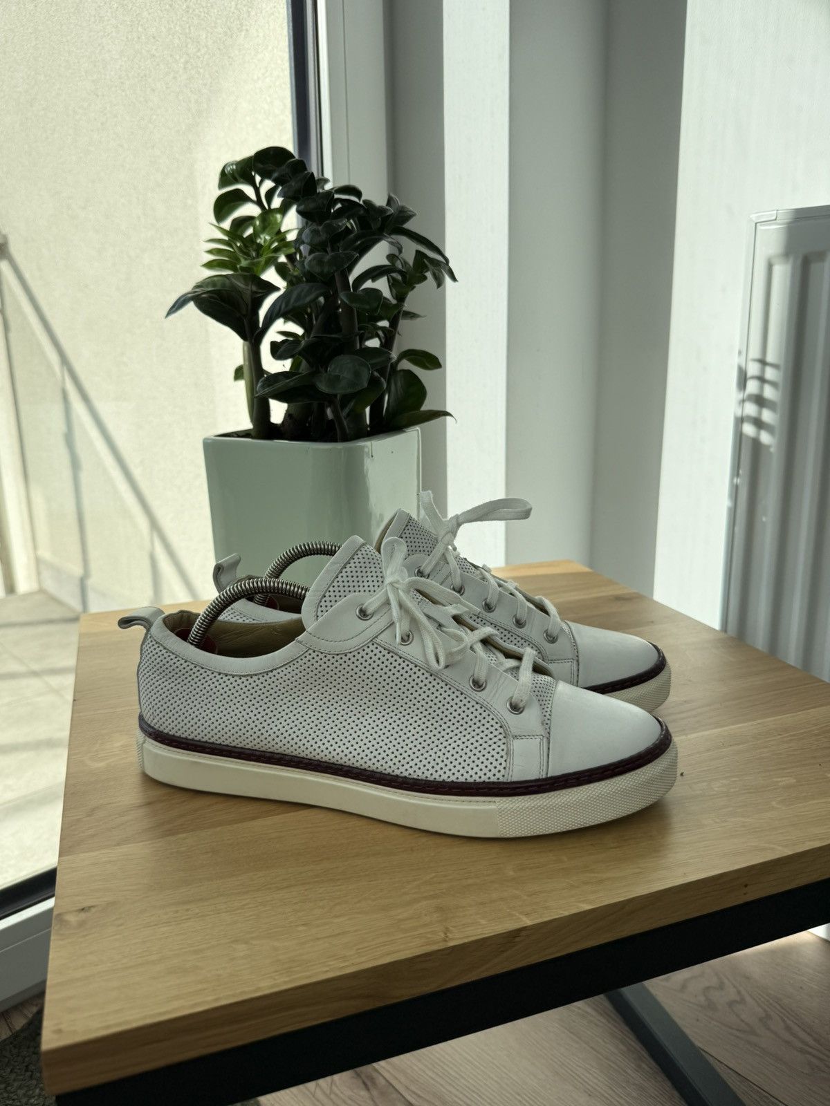 Hermes Hermes Sneakers Leather White logo Shoes 44 Size US 10 / EU 43 - 8 Thumbnail