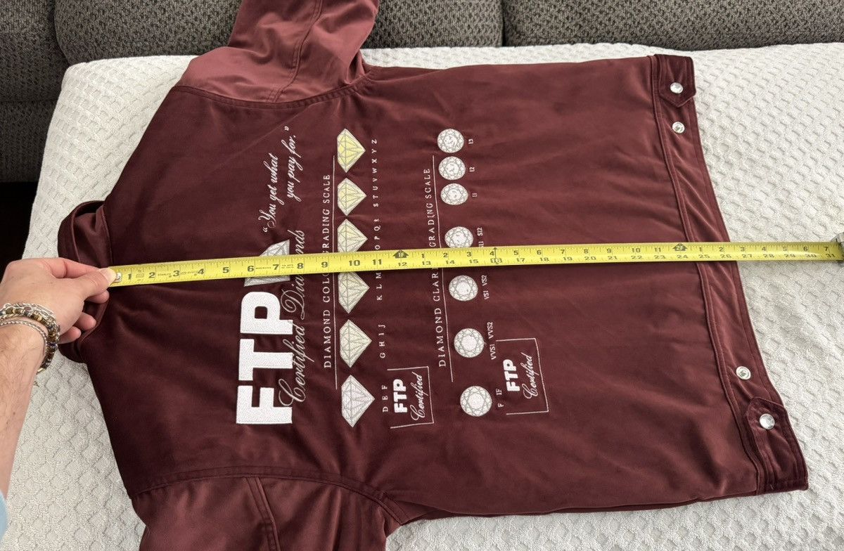Fuck The Population FTP Diamond Dealer Coaches Jacket Maroon Small Velour SS24 Size US S / EU 44-46 / 1 - 21 Thumbnail