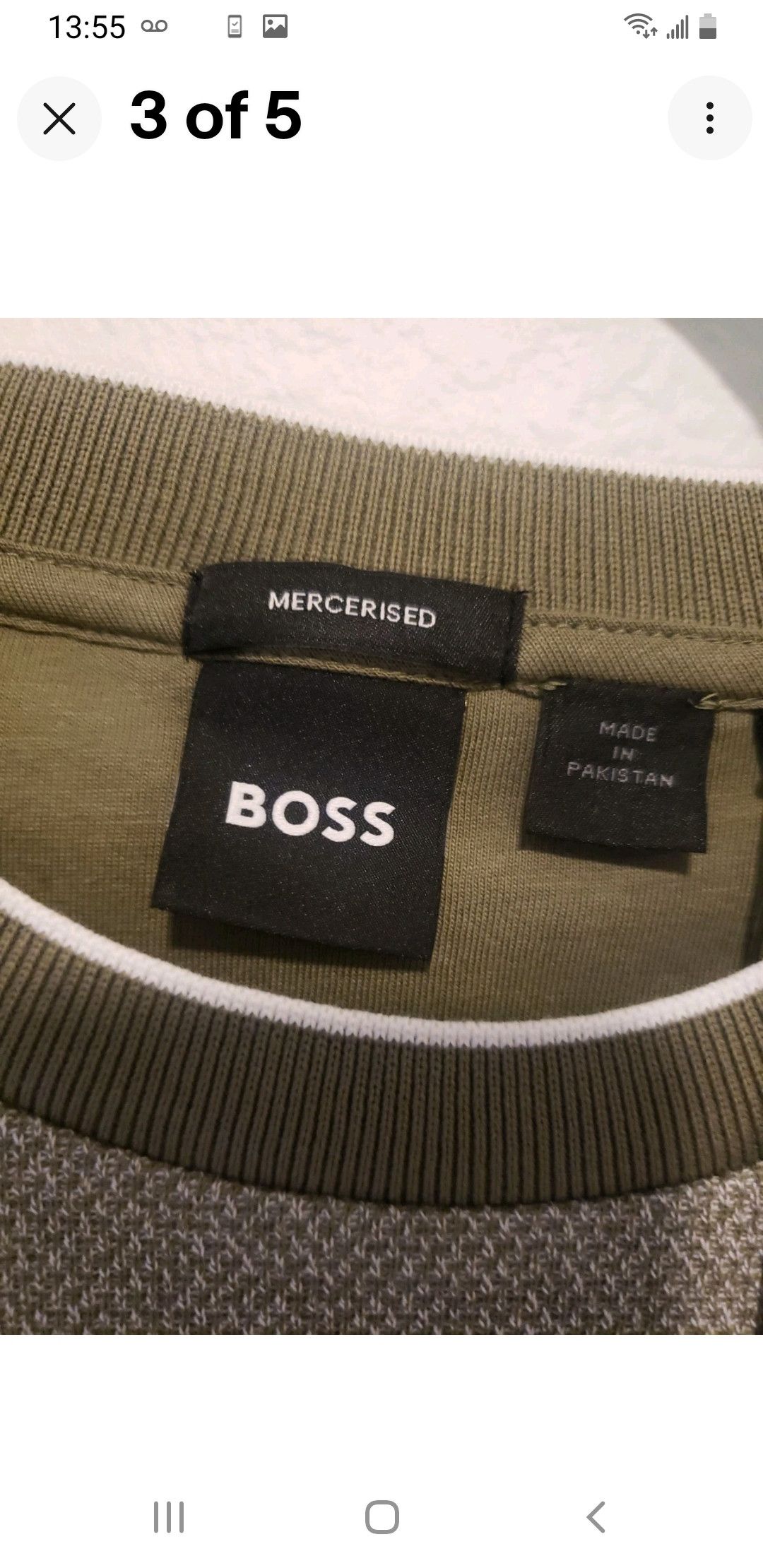 Hugo Boss Olive hugo boss tee Size US L / EU 52-54 / 3 - 4 Thumbnail