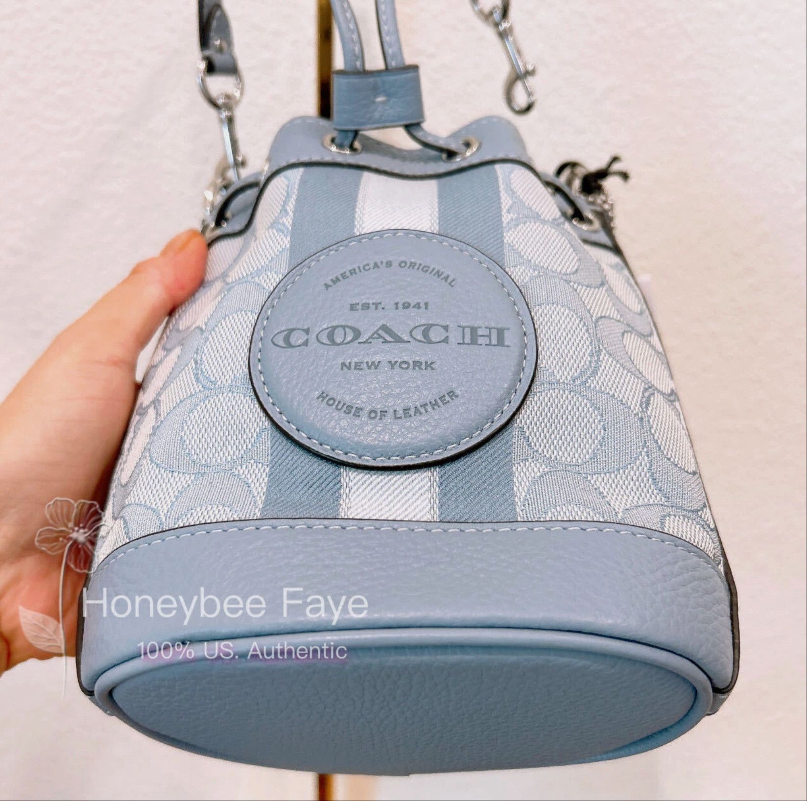 Coach Mini Dempsey Bucket Bag In Signature Jacquard Stripe Patch Size ONE SIZE - 5 Thumbnail