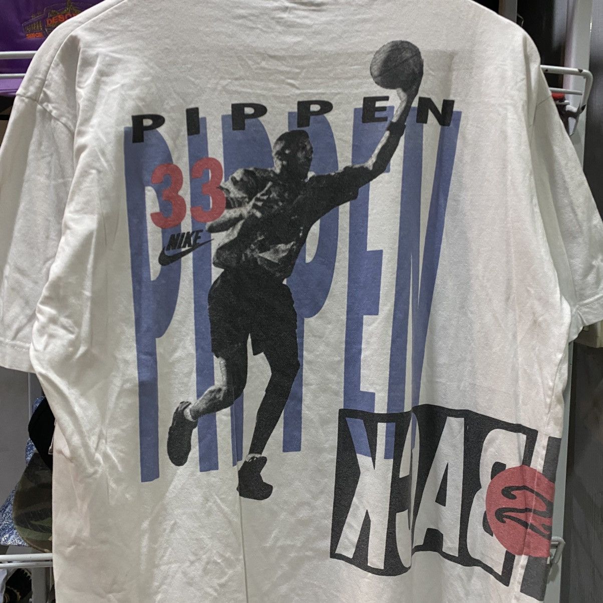 NBA × Nike × Vintage Vintage 90s NIKE Jordan And Pippen Perfect Condition Tee Size US L / EU 52-54 / 3 - 5 Thumbnail