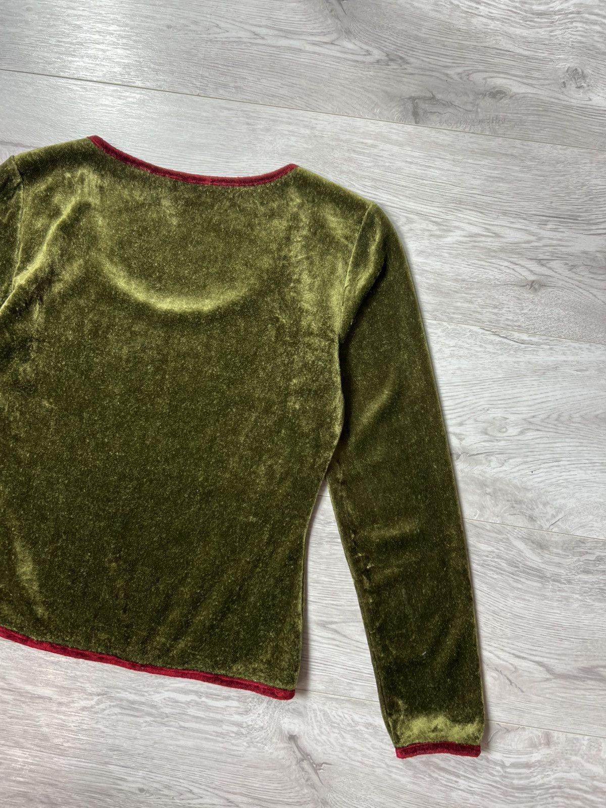 Etro Rare Etro Milano Velour Top Blouse Long Sleeve Size 42 Size M / US 6-8 / IT 42-44 - 14 Thumbnail