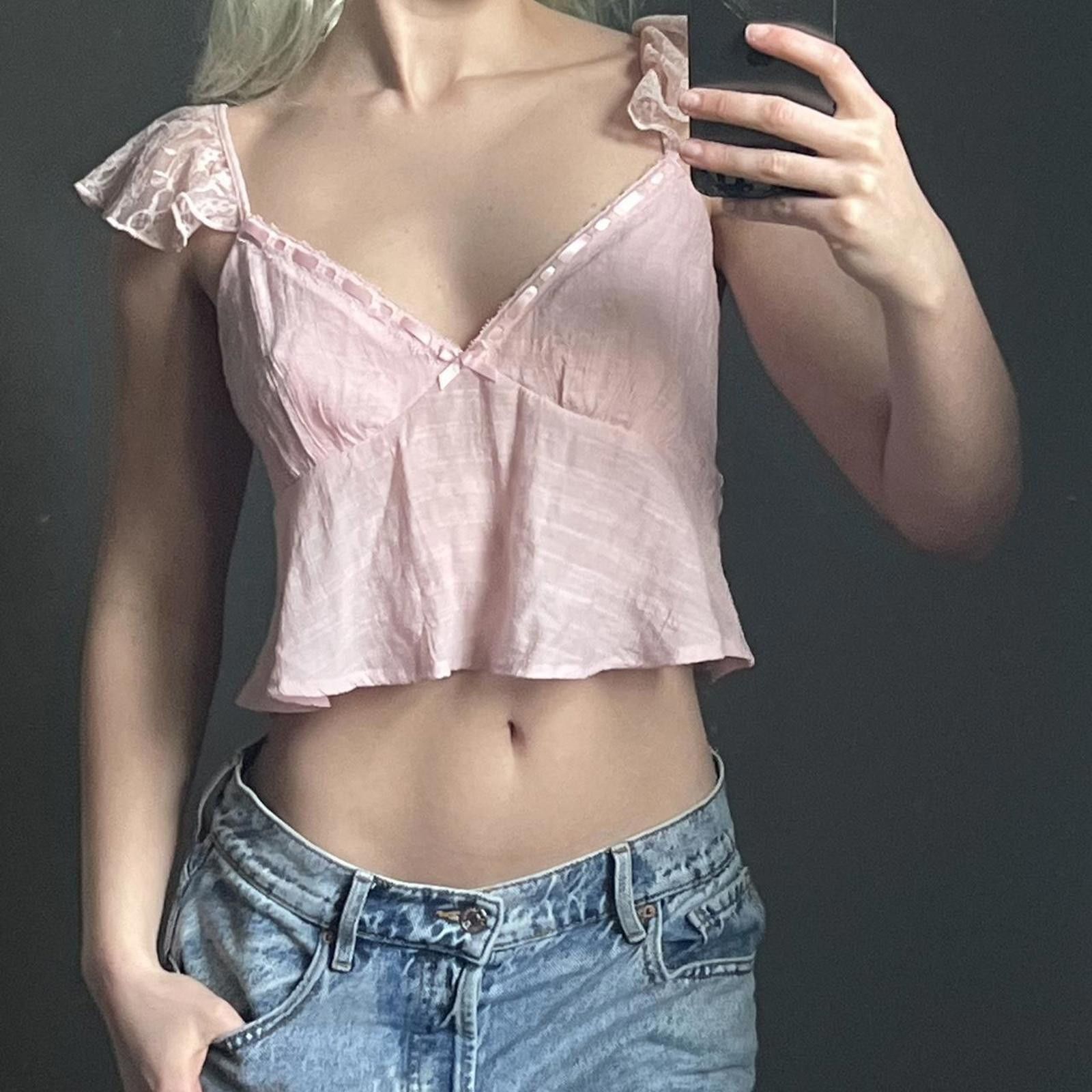Other Pink lace babydoll top Size S / US 4 / IT 40 - 5 Thumbnail