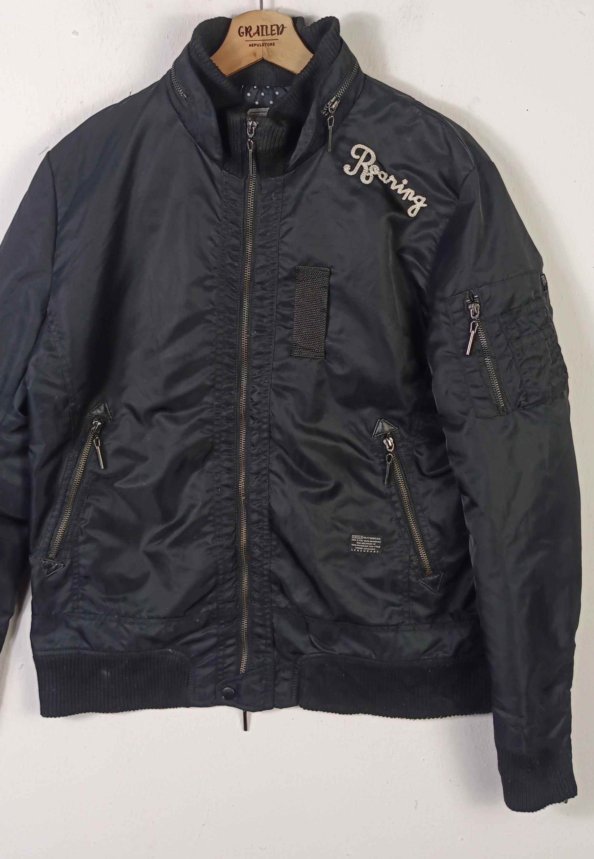 If Six Was Nine × Japanese Brand Azul by Moussy BomberJacketEmbroidery ifsixwasnine lgb style Size US L / EU 52-54 / 3 - 4 Thumbnail