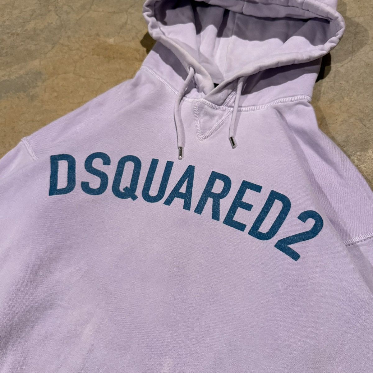 Dsquared2 Dsquared2 Garment Dyed Faded Boxy Cropped Logo Hoodie Size US S / EU 44-46 / 1 - 4 Thumbnail