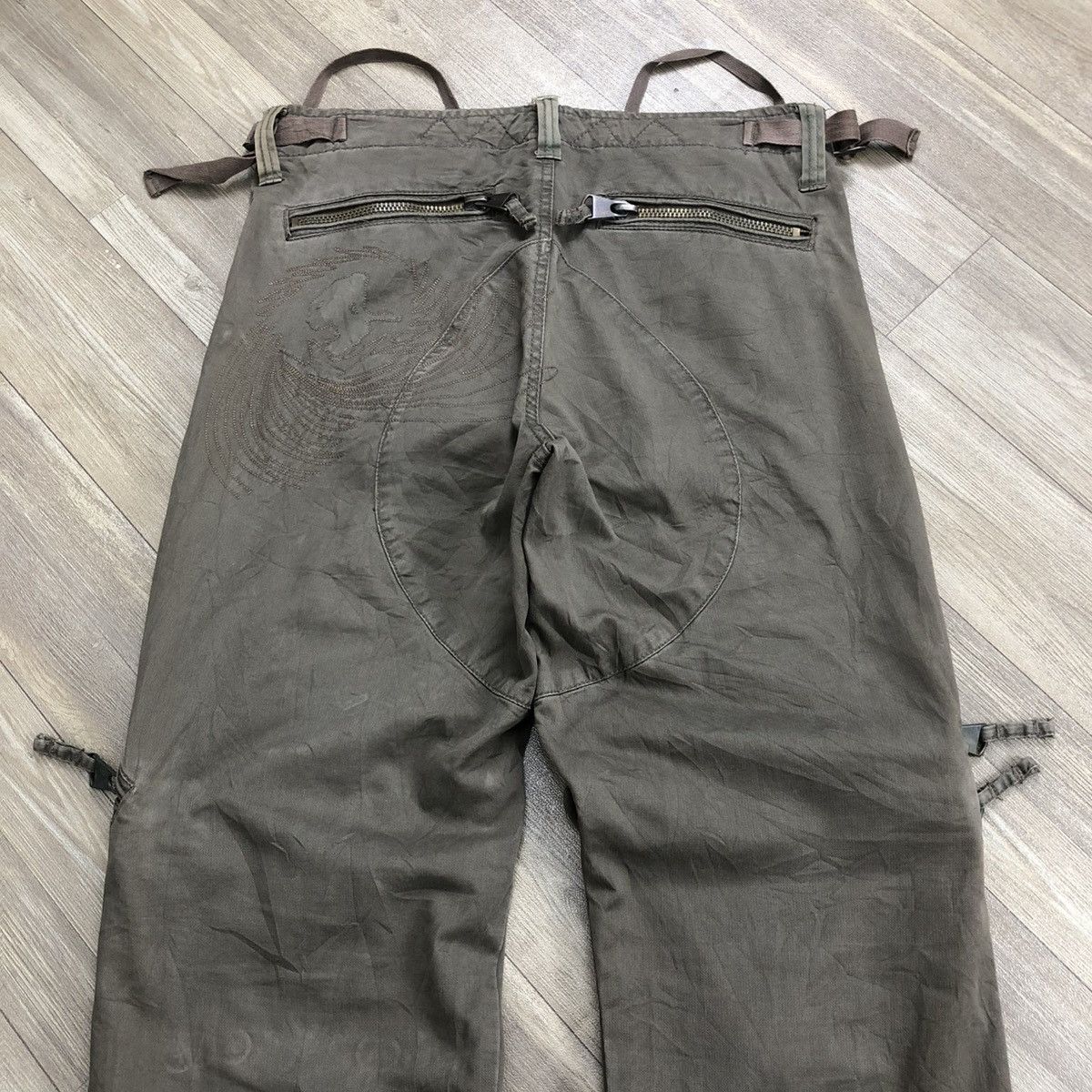 If Six Was Nine × Japanese Brand 2000s Alcott Bondage Cargo Multipocket Pants Y2K Lgb Goa Size US 32 / EU 48 - 18 Thumbnail