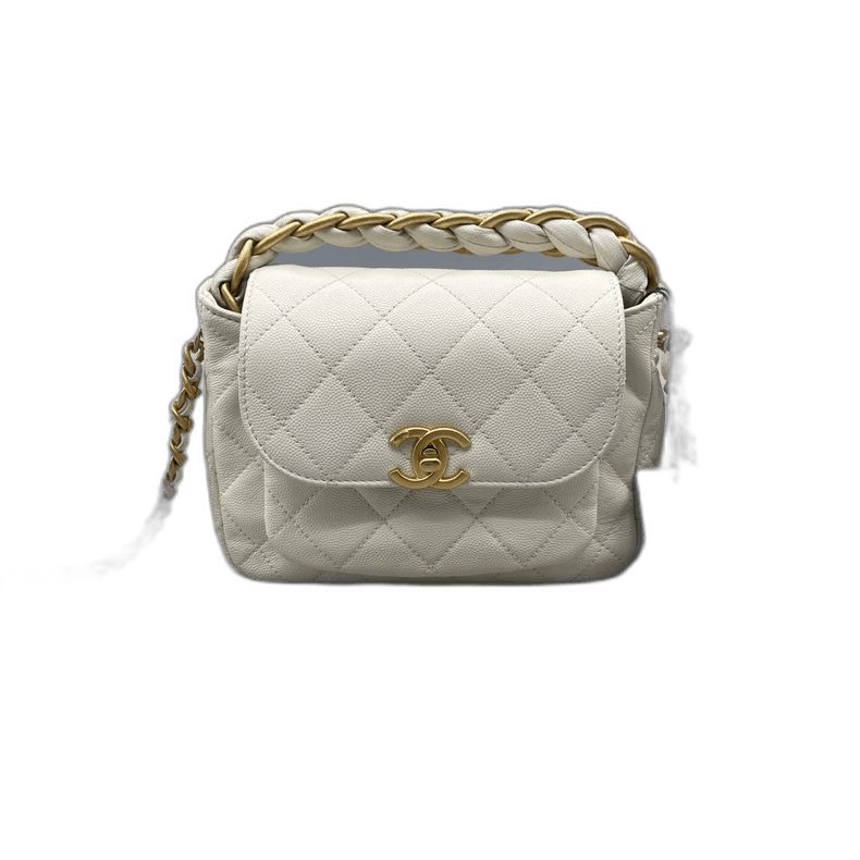 Chanel Chanel Quilted Crossbody Handbag with Gold Chain Size ONE SIZE - 1 Thumbnail