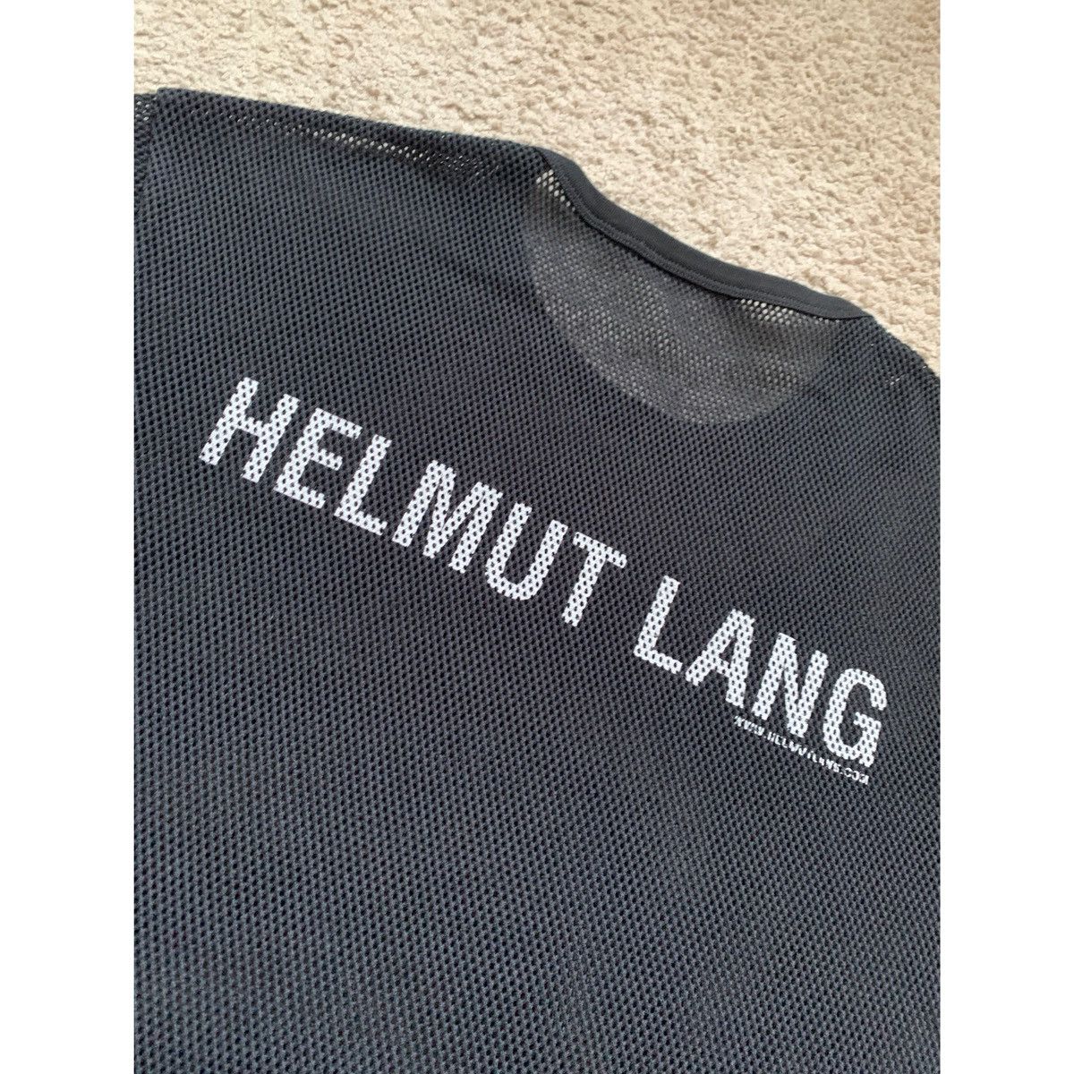 Helmut Lang HELMUT LANG BLACK LOGO MESH TOP Size US M / EU 48-50 / 2 - 16 Thumbnail