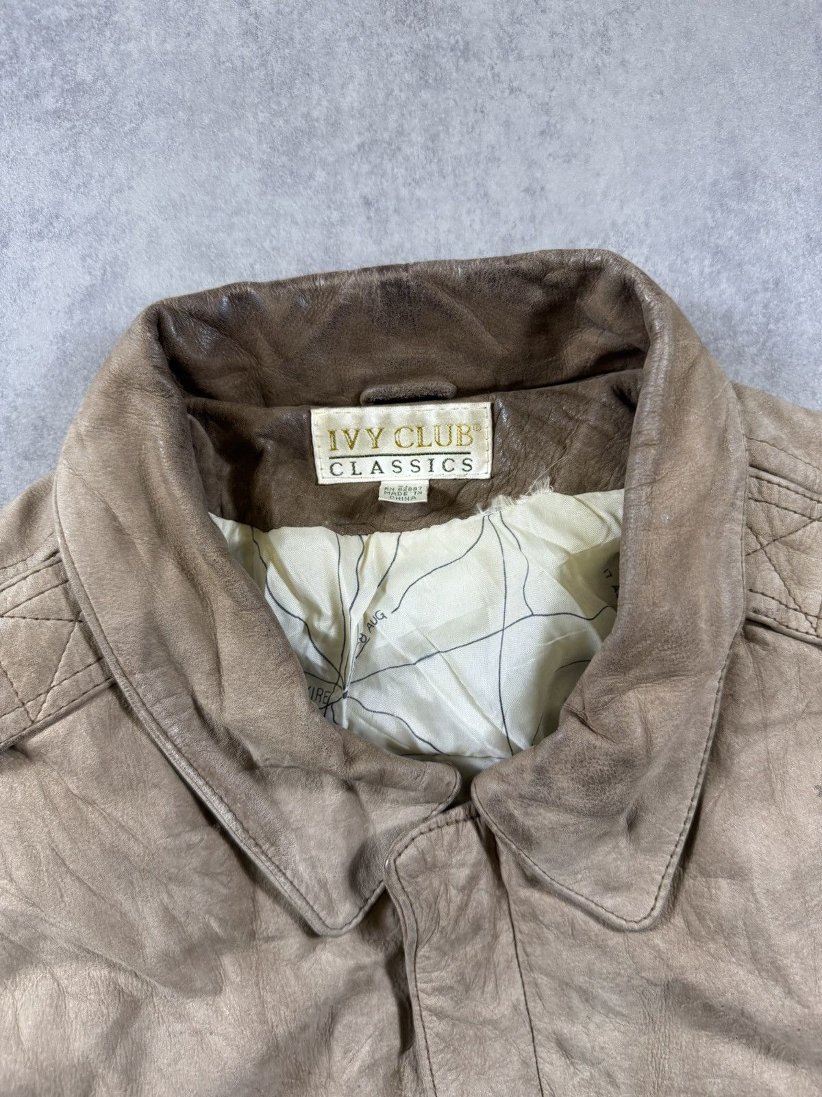 Other Vintage Leather Jacket Size US XL / EU 56 / 4 - 3 Thumbnail