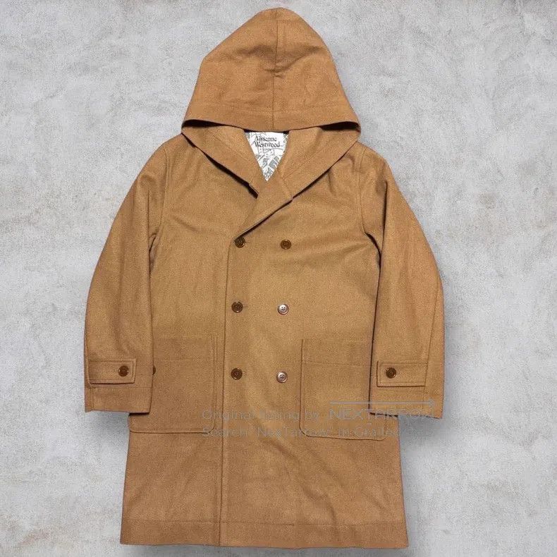 Vivienne Westwood Vivienne Westwood Camel color hooded wool coat Size US S / EU 44-46 / 1 - 1 Thumbnail
