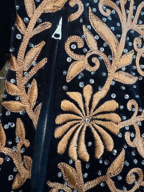 Dries Van Noten Dries Van Noten FW18 Blue Sequin Embroidered Bomber Jacker Size US M / EU 48-50 / 2 - 12 Thumbnail