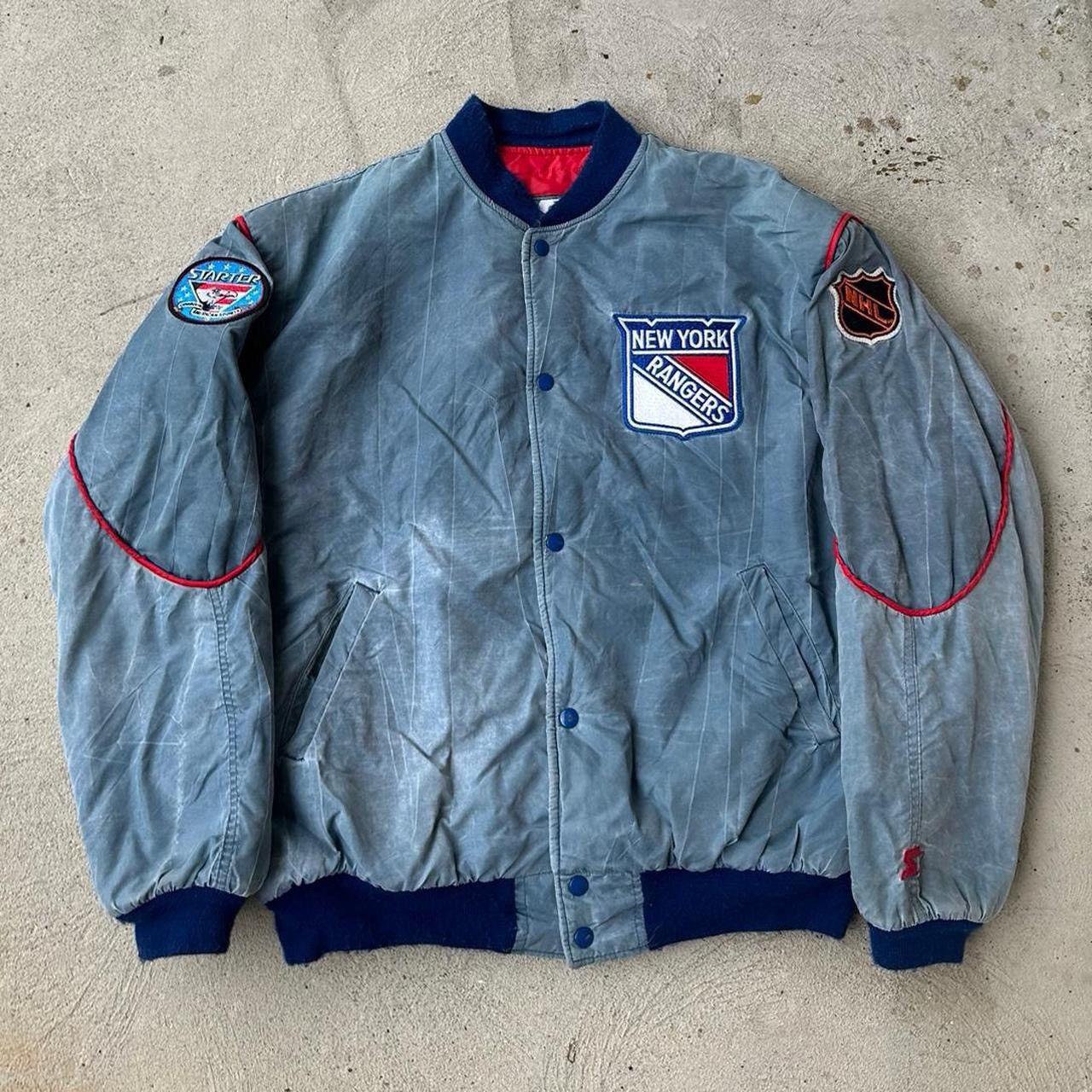 Vintage New York Rangers Starter hockey bomber jacket