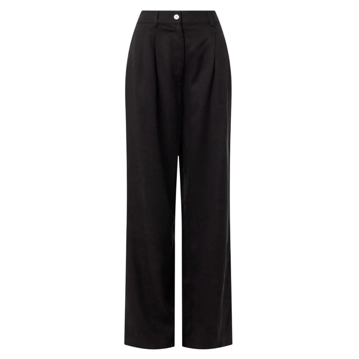 DONNI. DONNI. Twill Pleated Pants in Black, Size M Size 30" / US 8 / IT 44 - 1 Thumbnail