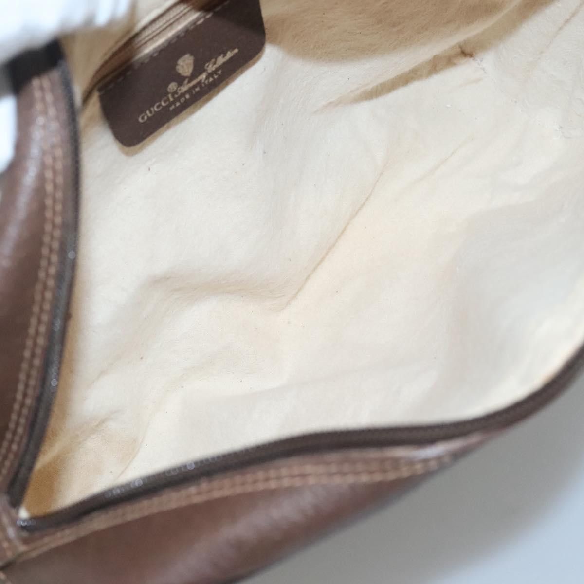 Gucci GUCCI GG Supreme Web Sherry Line Bag Pvc Beige Gold 56 02 Size ONE SIZE - 17 Thumbnail