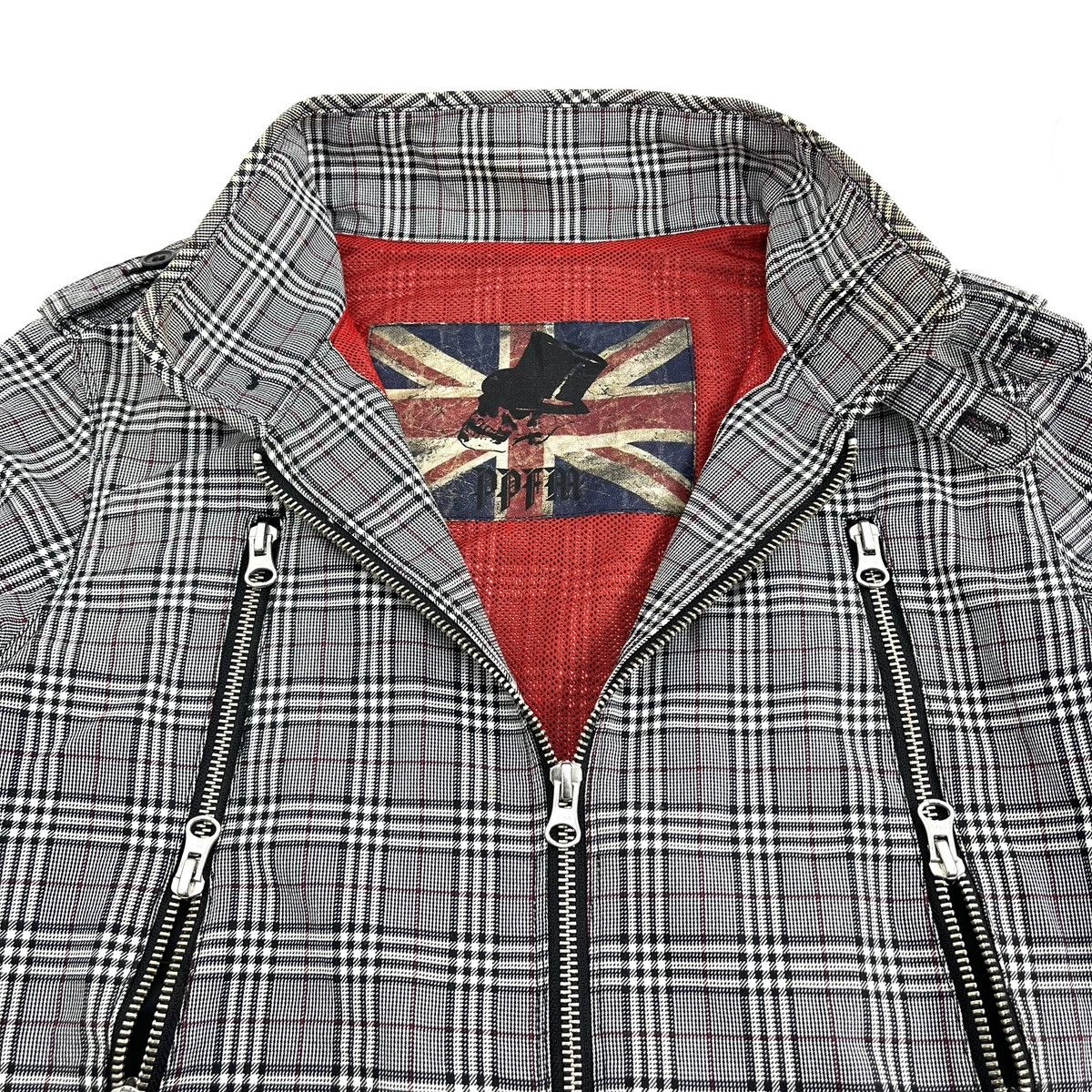 PPFM 2000s PPFM Five Pocket Punks Plaid Bikers Jacket Lgb Goa Size US M / EU 48-50 / 2 - 7 Thumbnail