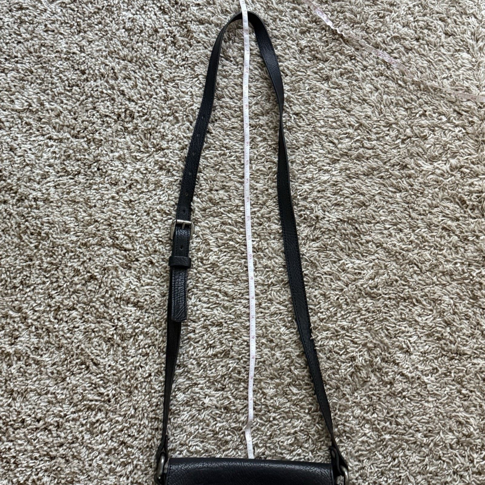 Other VIN BAKER Saddle Leather Black Cross-Body Shoulder Bag Purse Size ONE SIZE - 14 Thumbnail