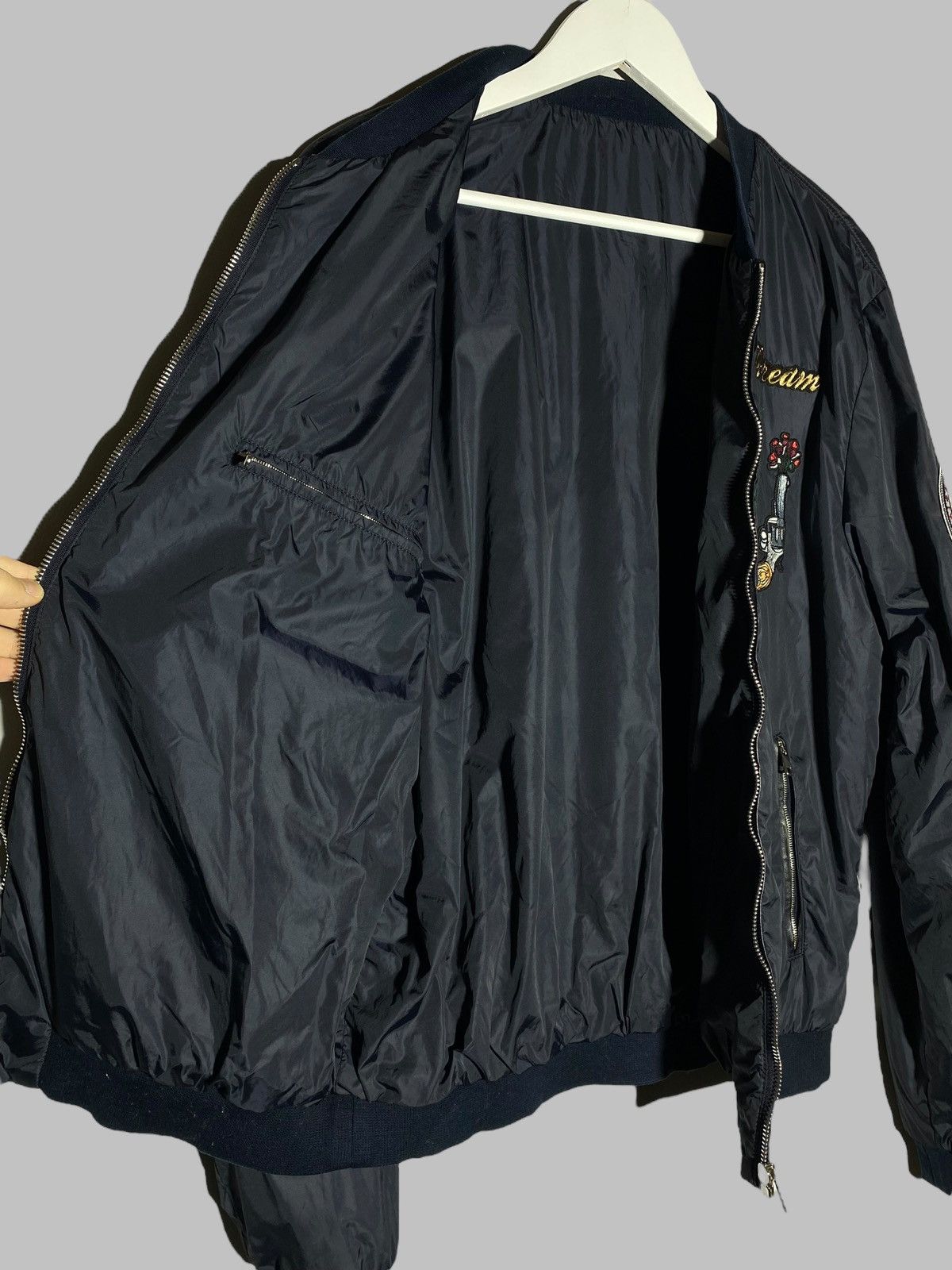 Dolce & Gabbana Dolce Gabbana Designers Patch Logo Nylon Bomber Jacket Size US M / EU 48-50 / 2 - 15 Thumbnail